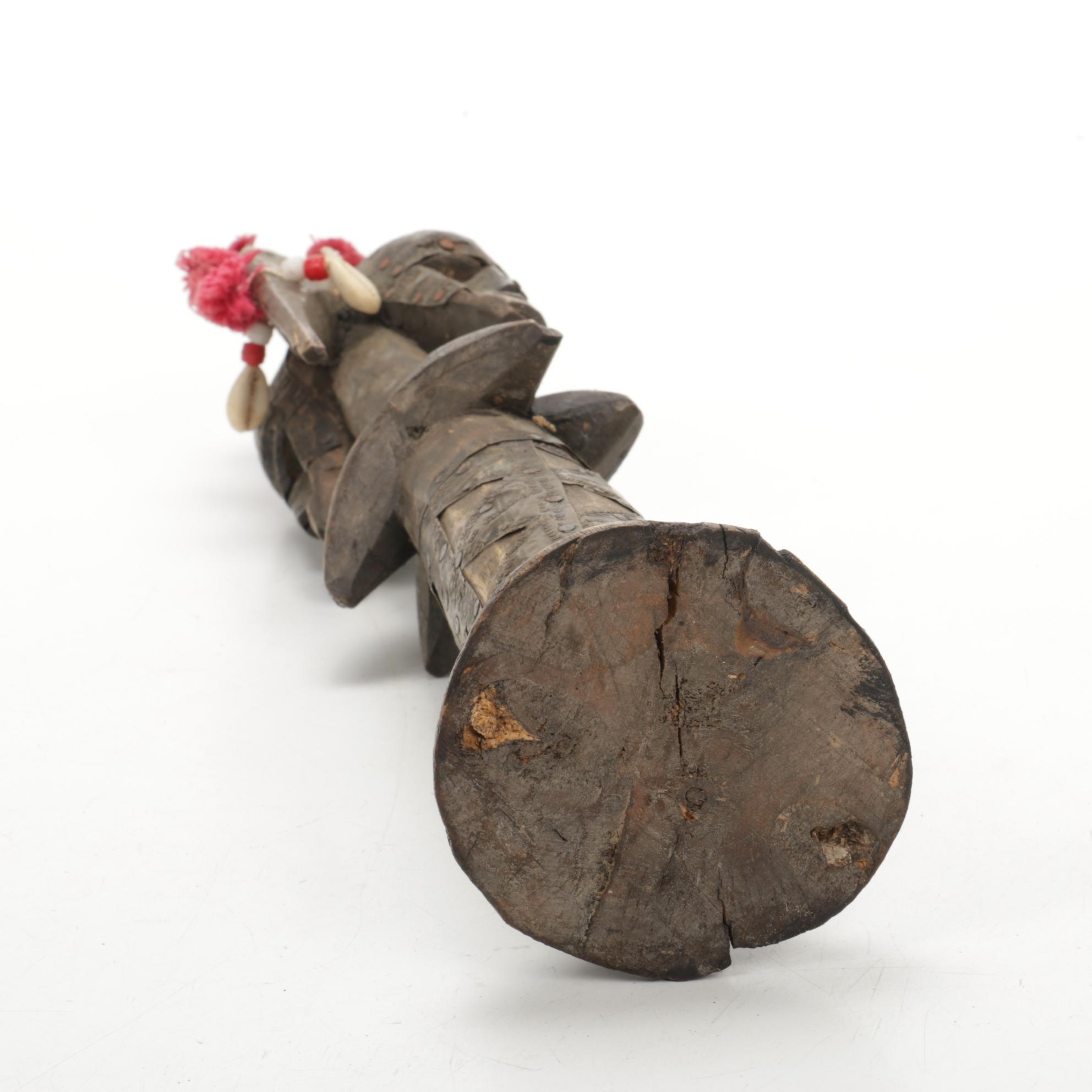 Bamana "Merekun" Style Wooden Puppet Figure, Mali