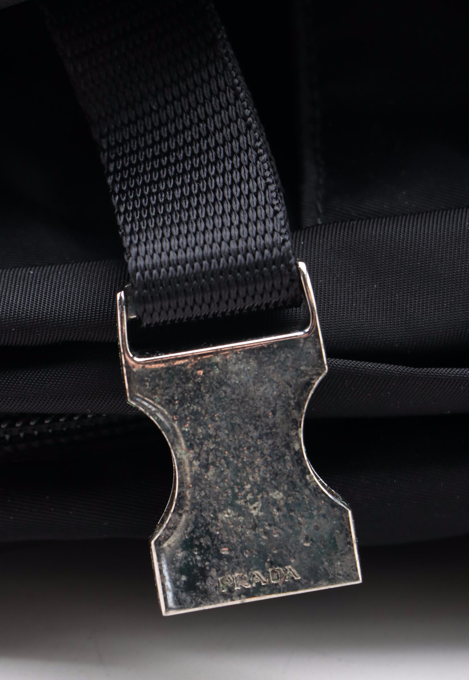 Prada Tessuto Drawstring Backpack in Black Nylon