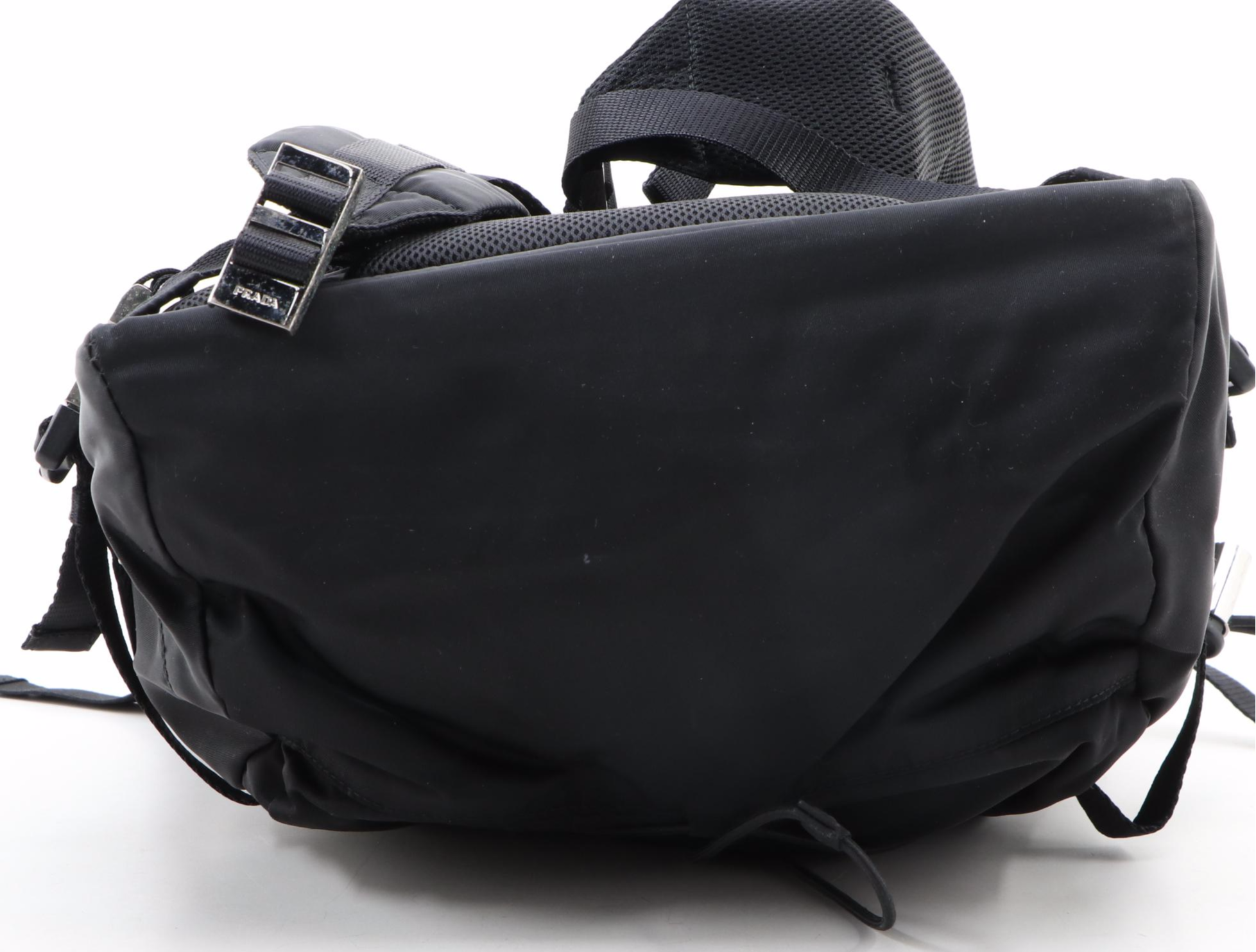 Prada Tessuto Drawstring Backpack in Black Nylon