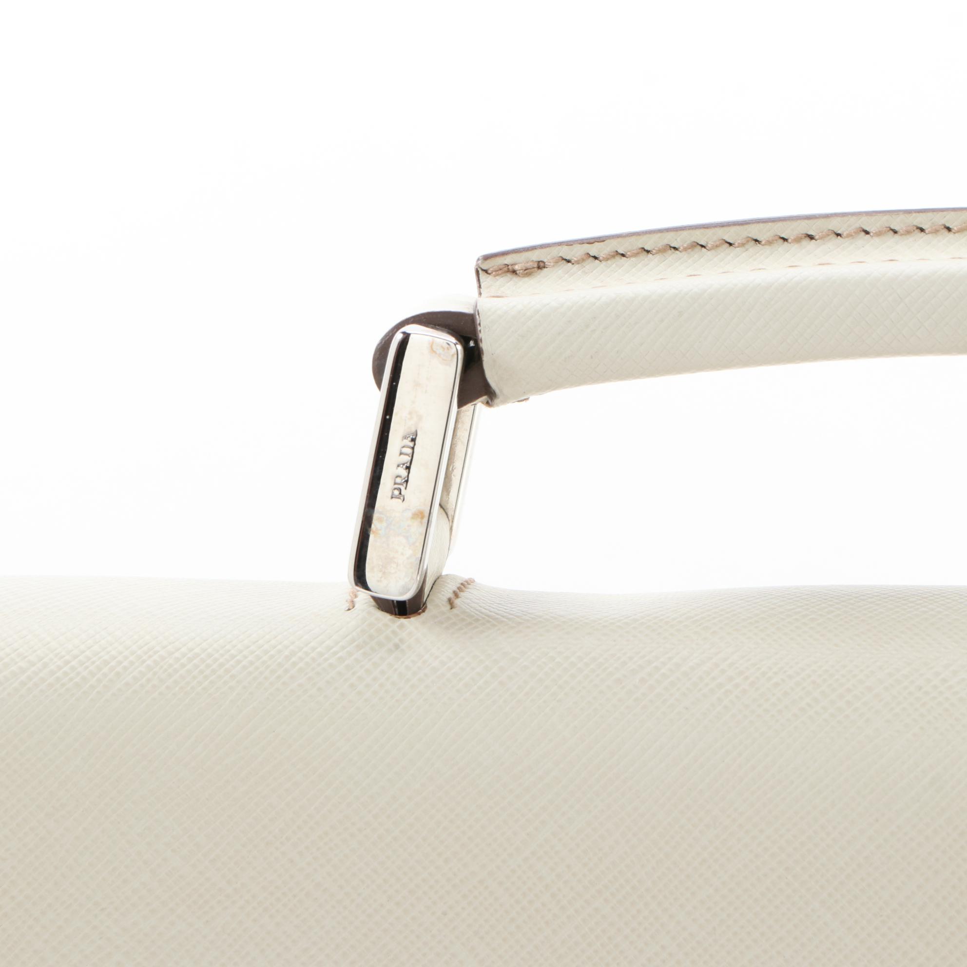 Prada Dune Saffiano Leather Briefcase with Combination Lock