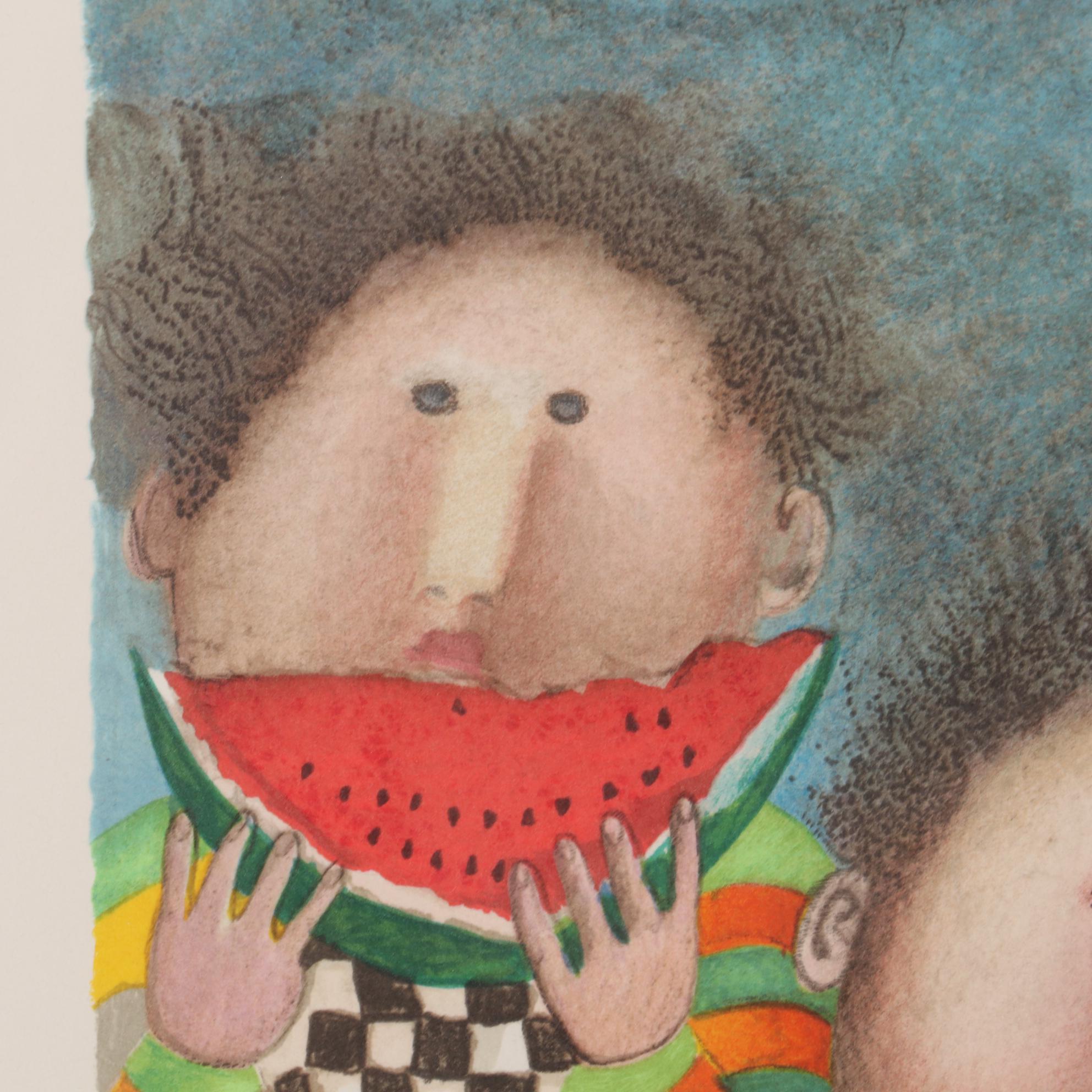 Graciela Rodo Boulanger Lithograph "July," Late 20th Century