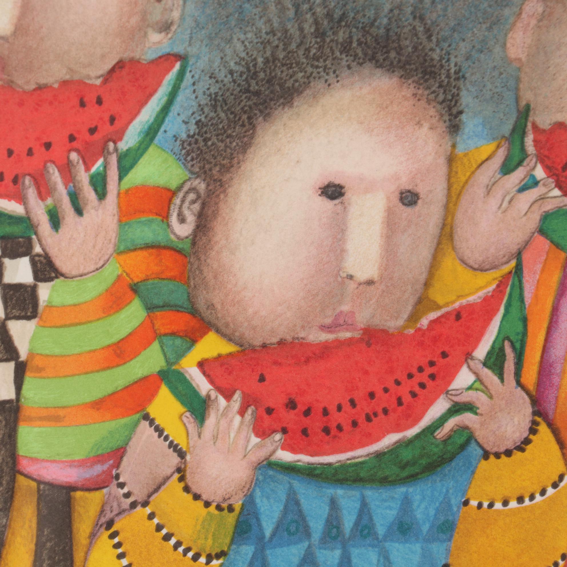 Graciela Rodo Boulanger Lithograph "July," Late 20th Century