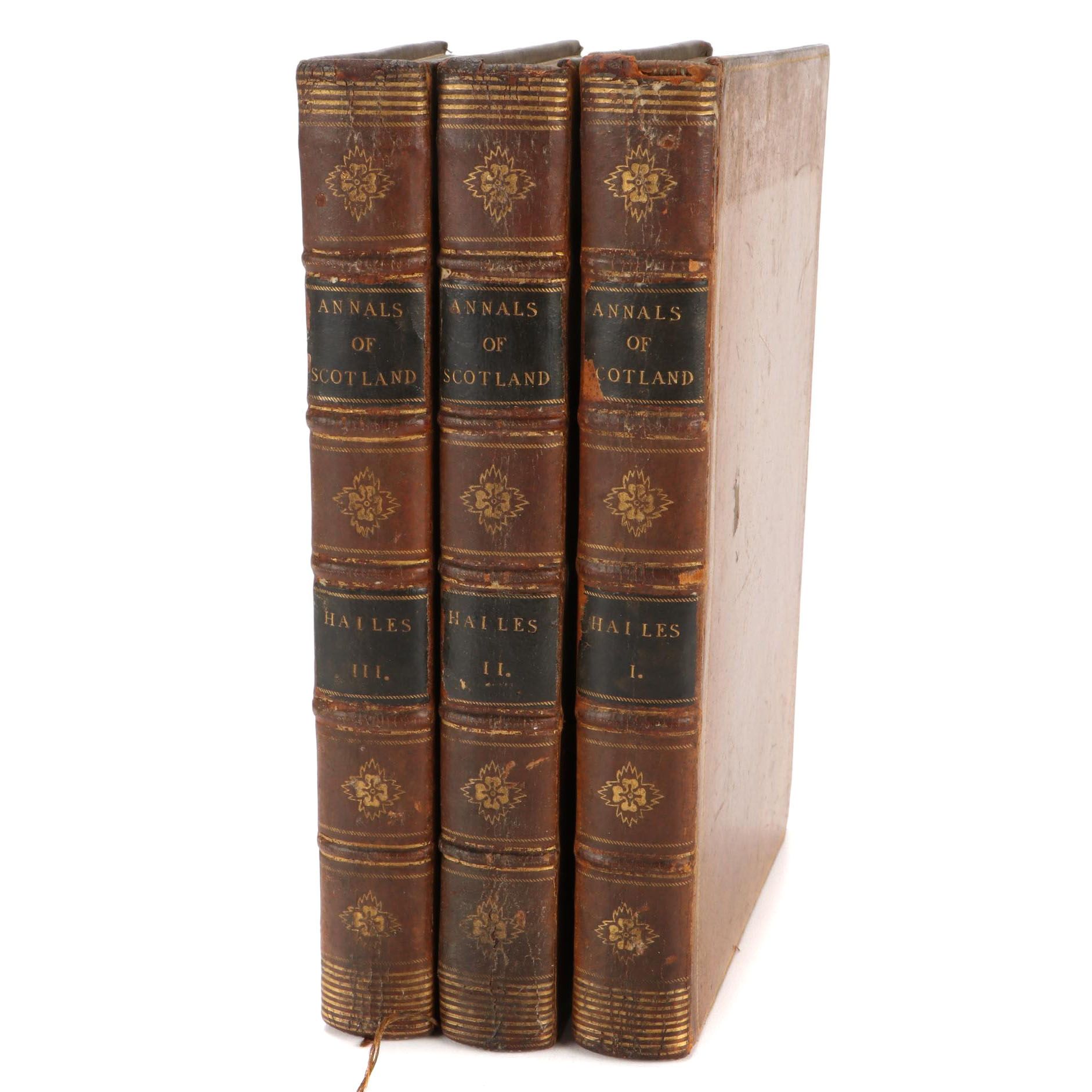 Complete "Annals of Scotland" Three-Volume Set by David Dalrymple, 1797