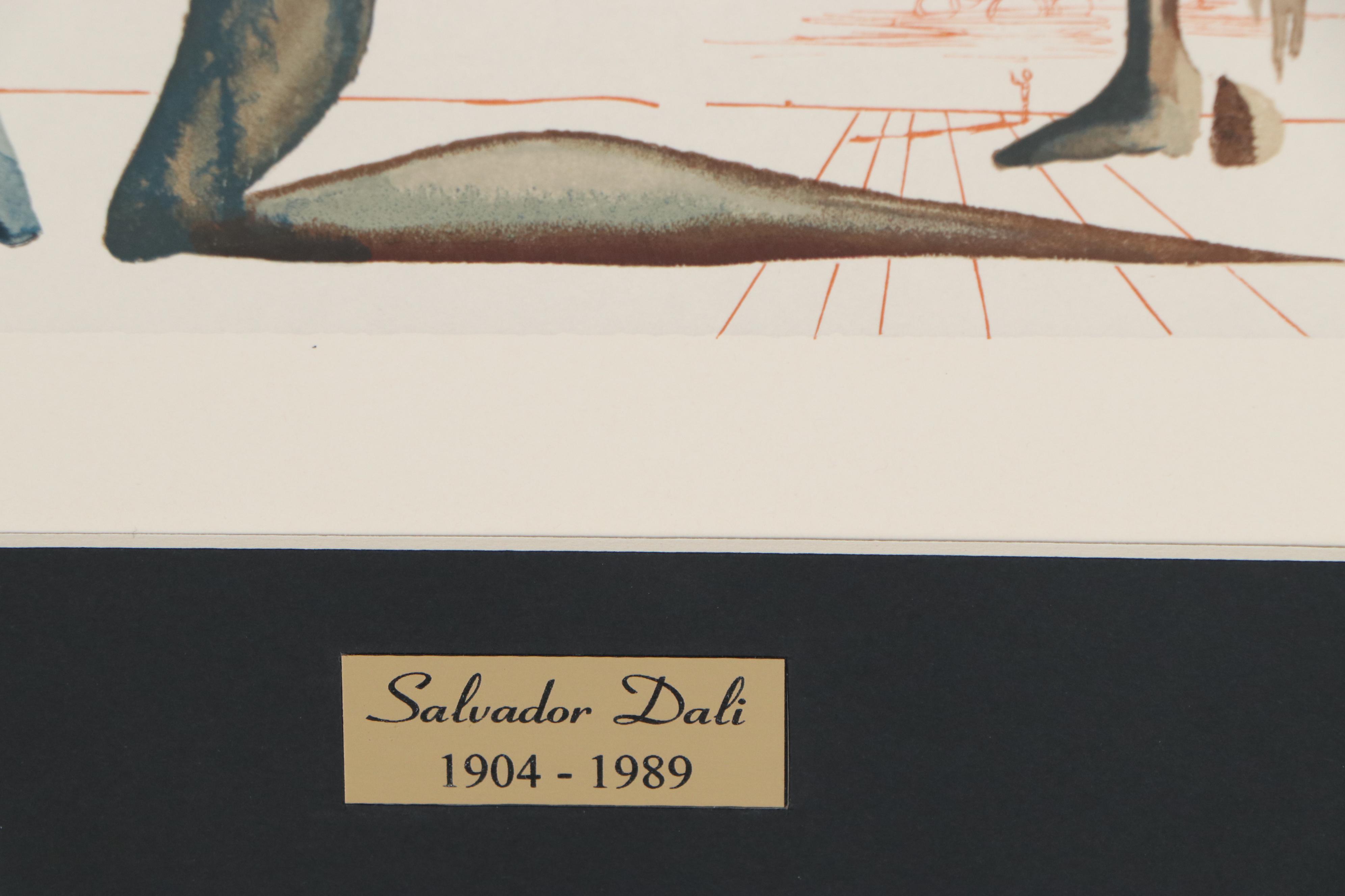 Salvador Dalí Wood Engraving "La prodigalité"