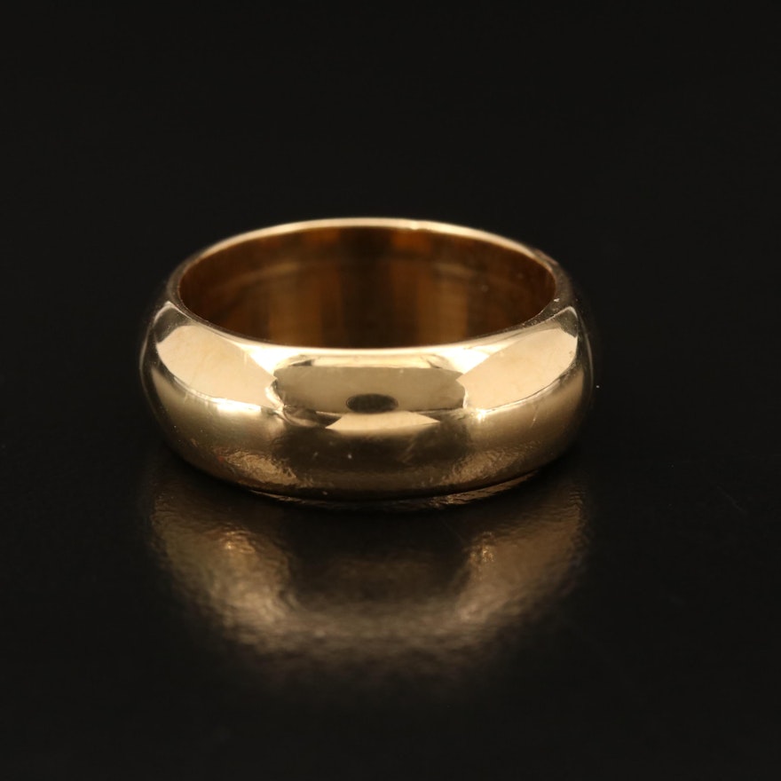 18K Yellow Gold Band