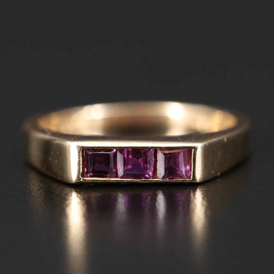 14K Ruby Band