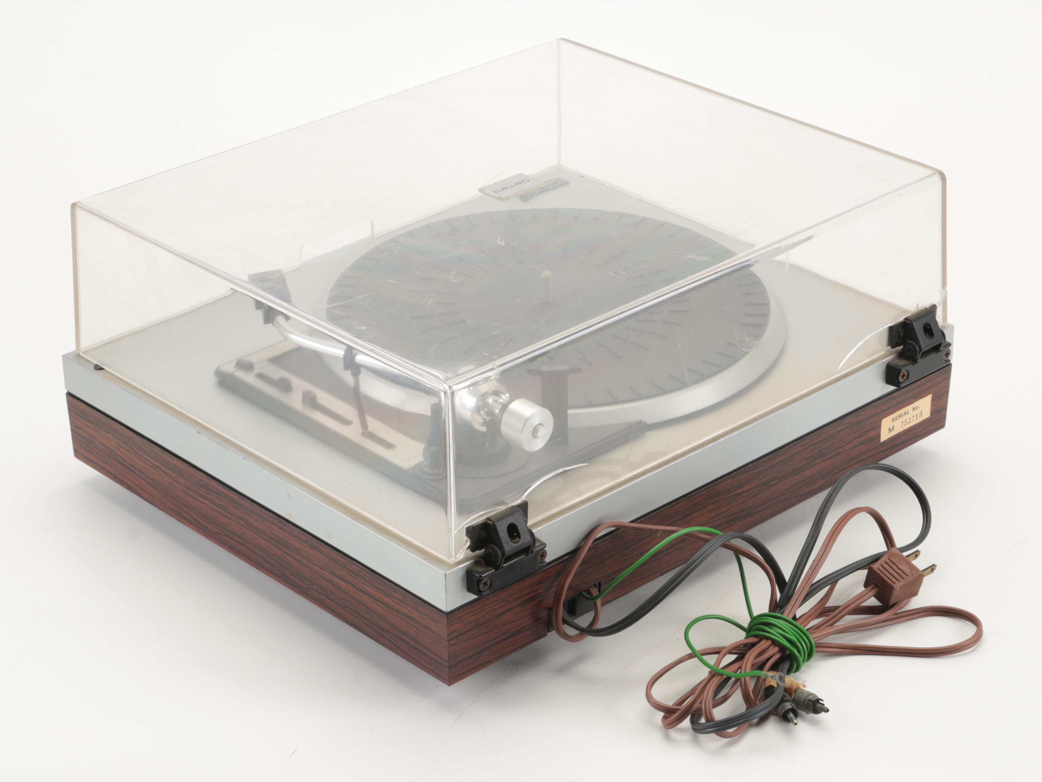 Garrard GT12 Belt Drive Turntable