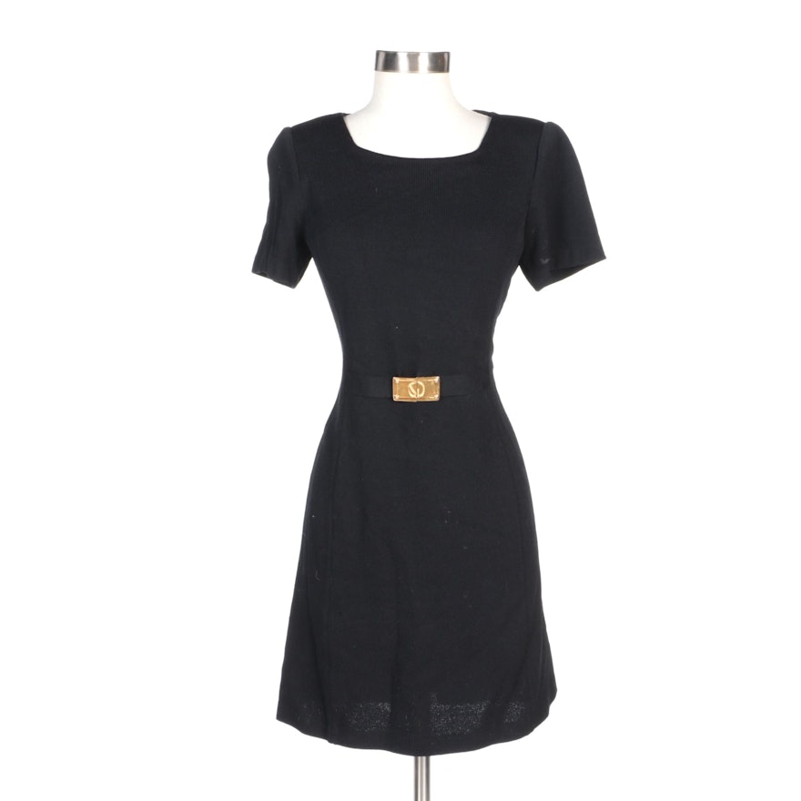 St. John Collection by Marie Gray Black Knit Dress