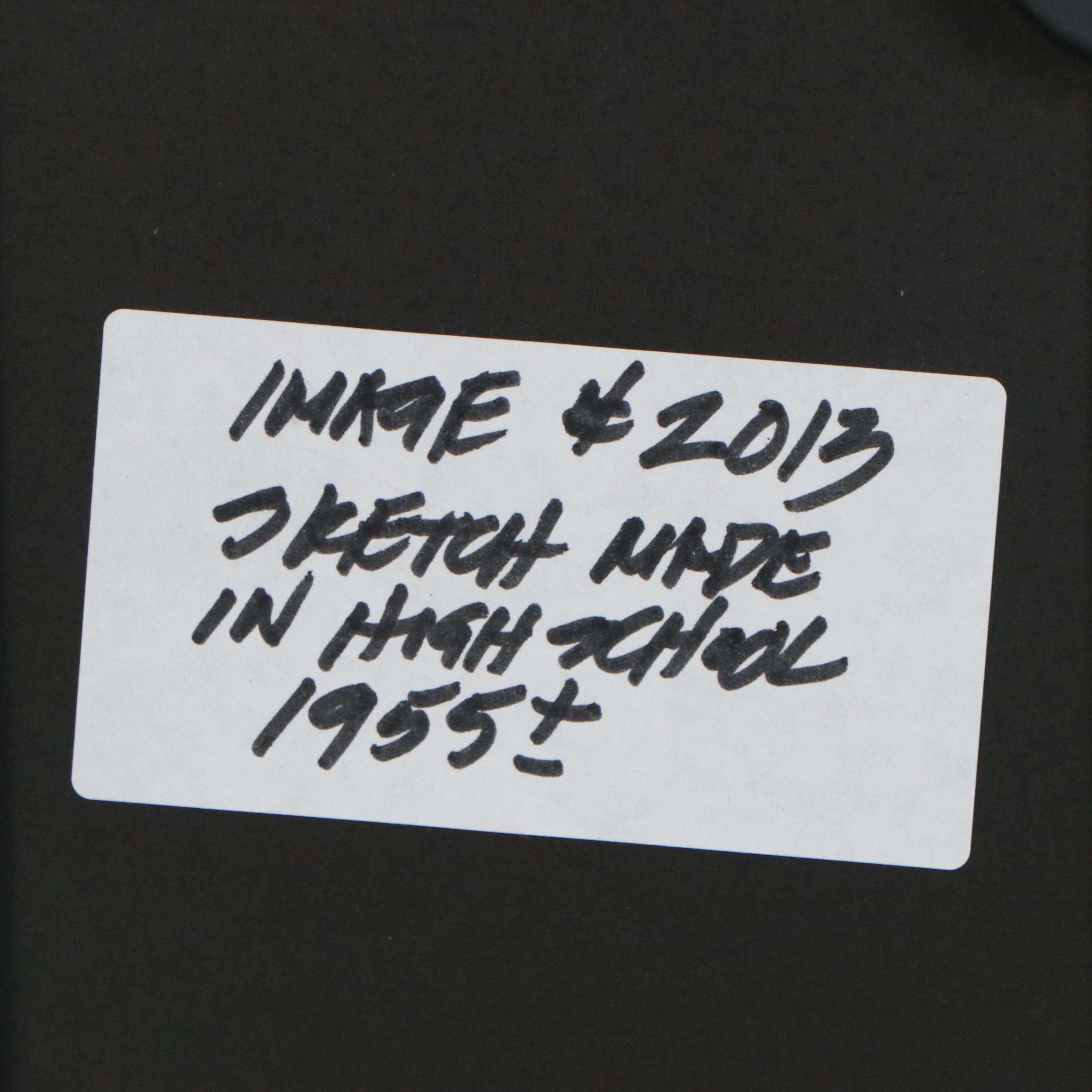 Robert Lackney Graphite Drawings of Christ and Conversing Figures