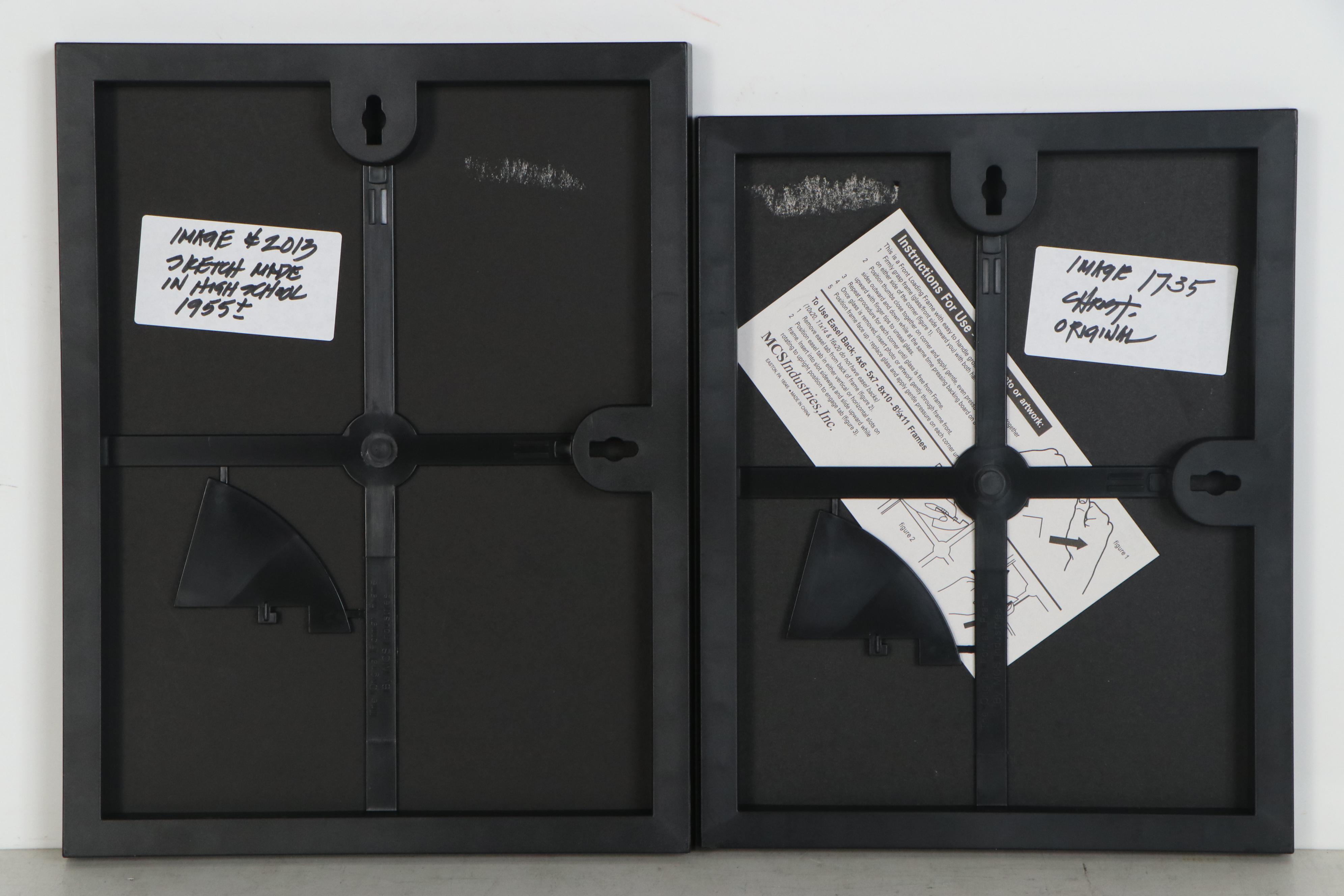 Robert Lackney Graphite Drawings of Christ and Conversing Figures