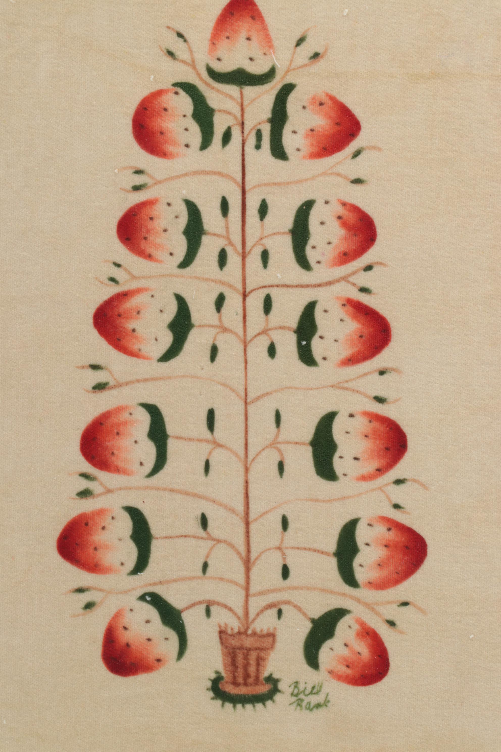 Bill Rank Folk Art Oil Painting, 20th Century