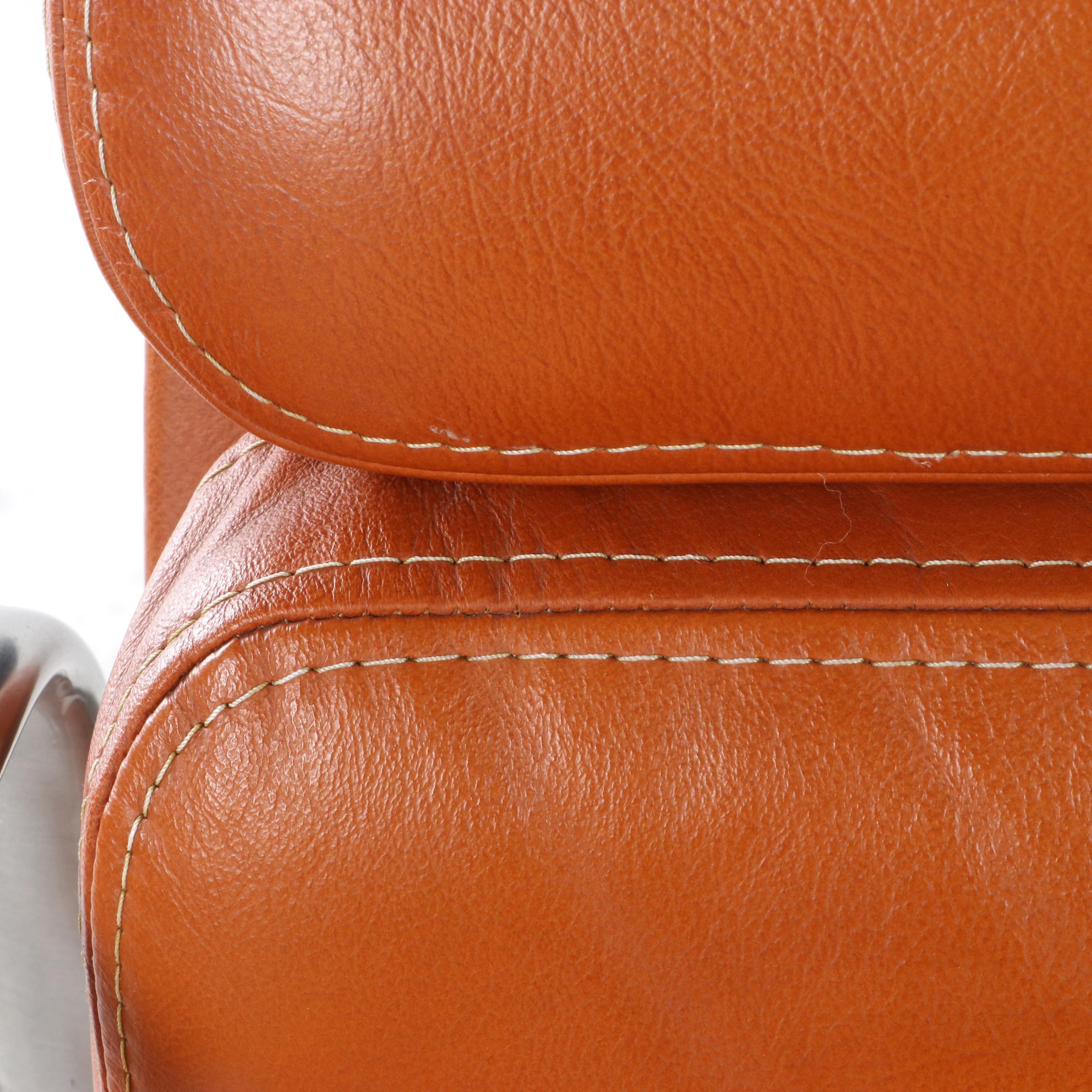 Eames for Herman Miller Soft Pad Leather Aluminum Group Desk Chair, dated 1979