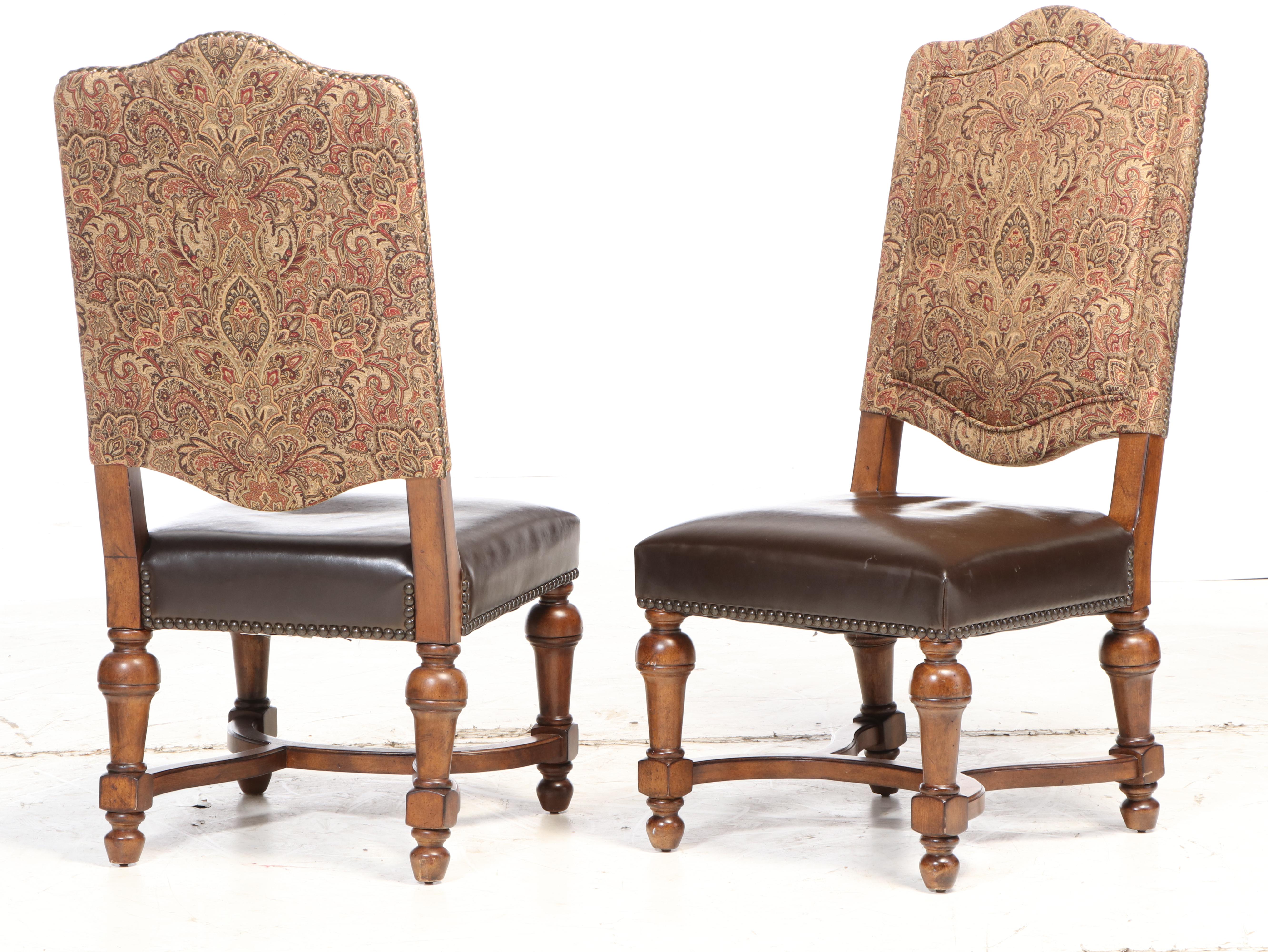 Bernhardt "Tuscan Villa" Expandable Dining Table with Eight Dining Chairs