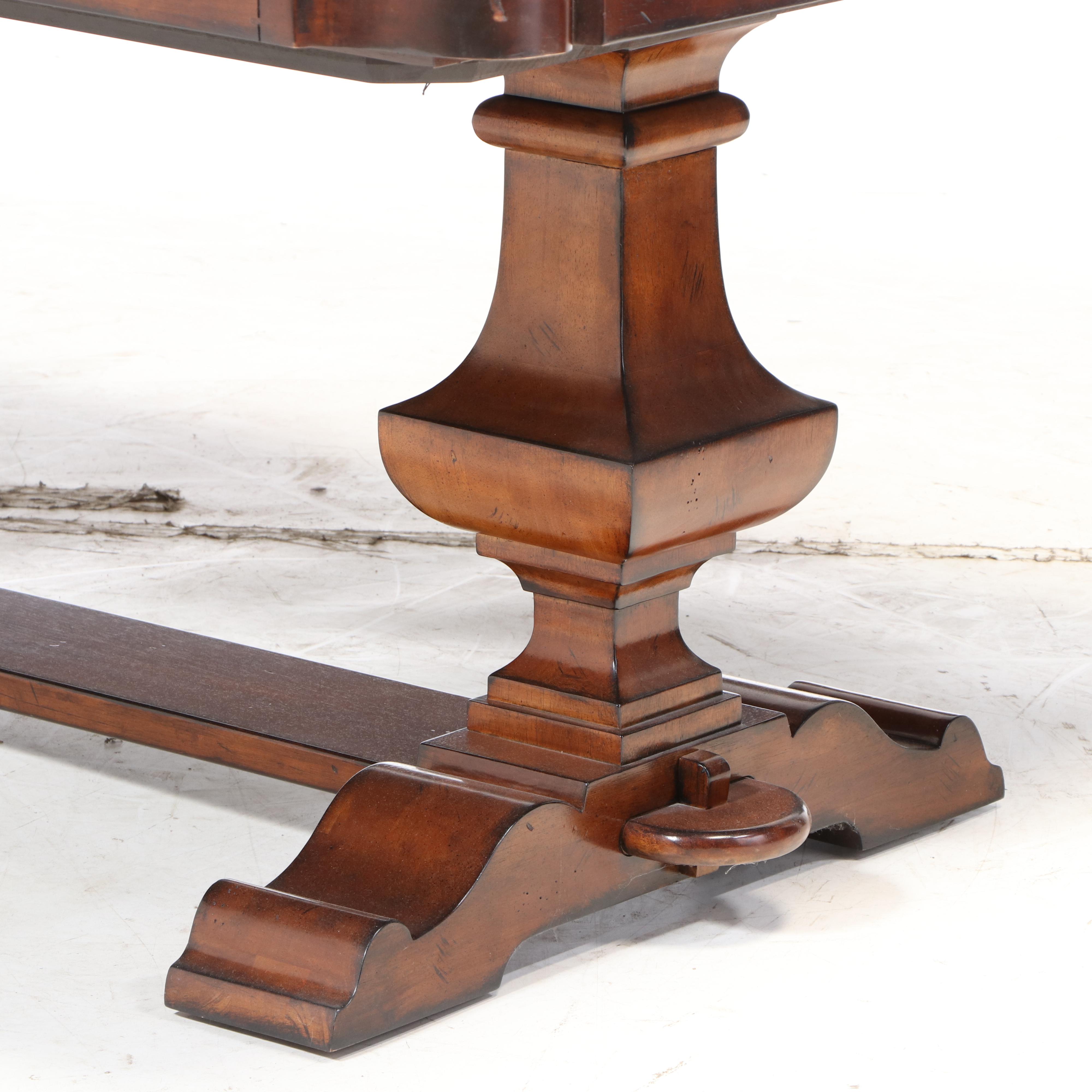 Bernhardt "Tuscan Villa" Expandable Dining Table with Eight Dining Chairs