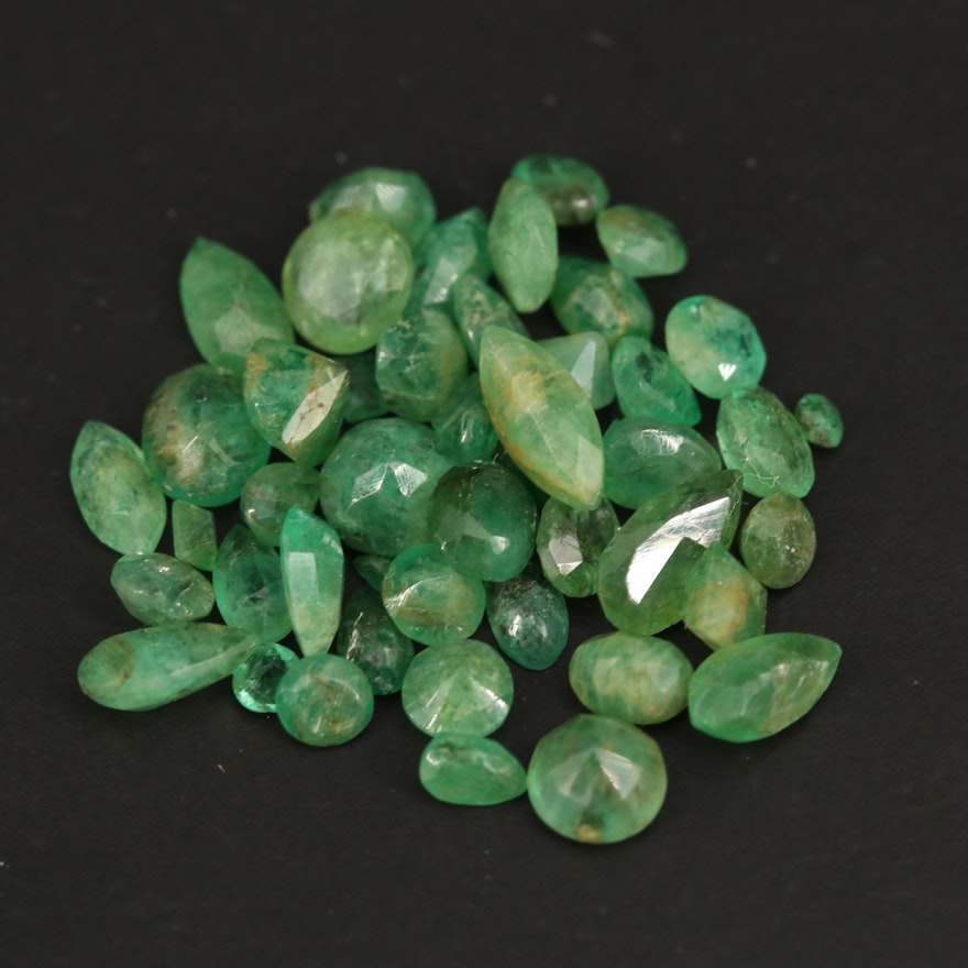 Loose 11.33 CTW Faceted Emeralds