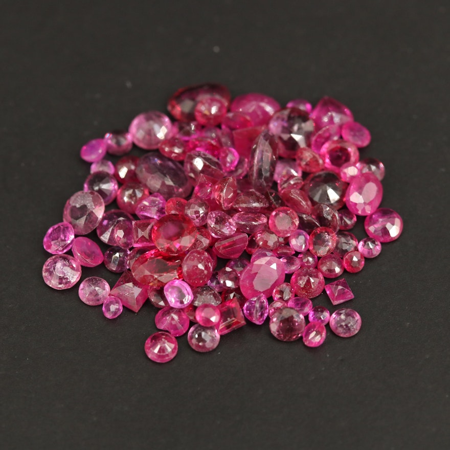 Loose 12.61 CTW Mixed Cut Rubies