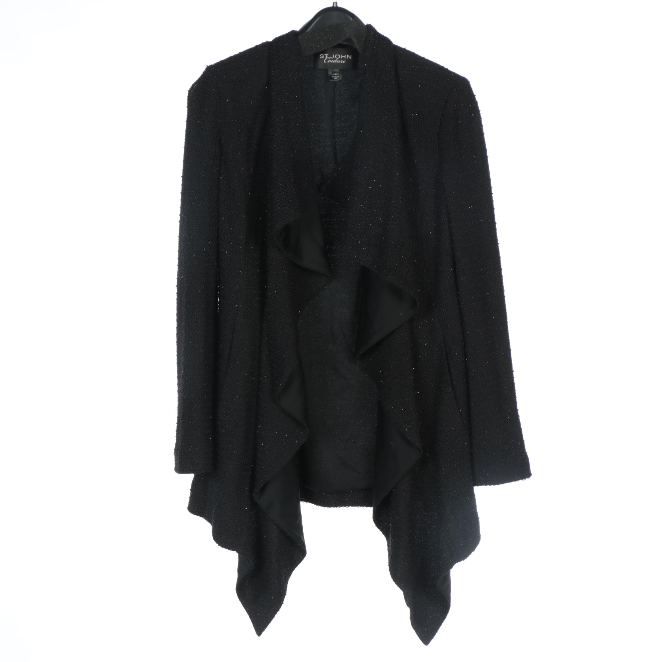 St. John Couture Draped Open Front and St. John Evening Embellished Jackets