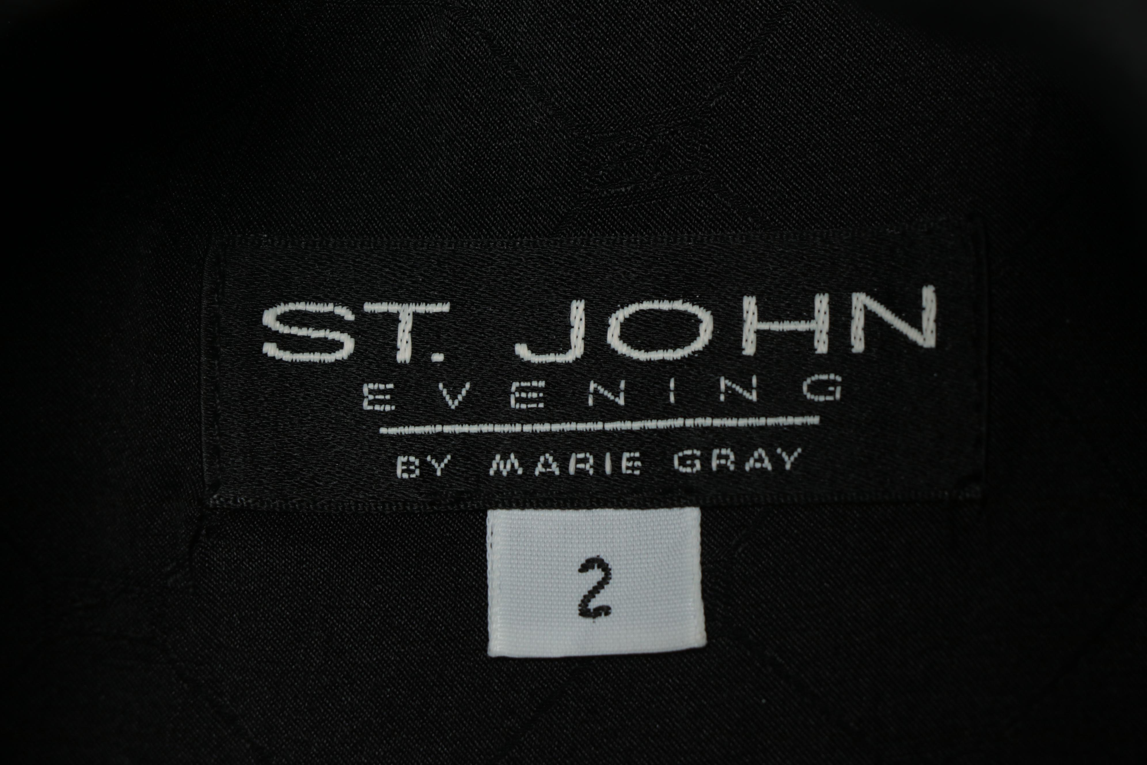 St. John Couture Draped Open Front and St. John Evening Embellished Jackets