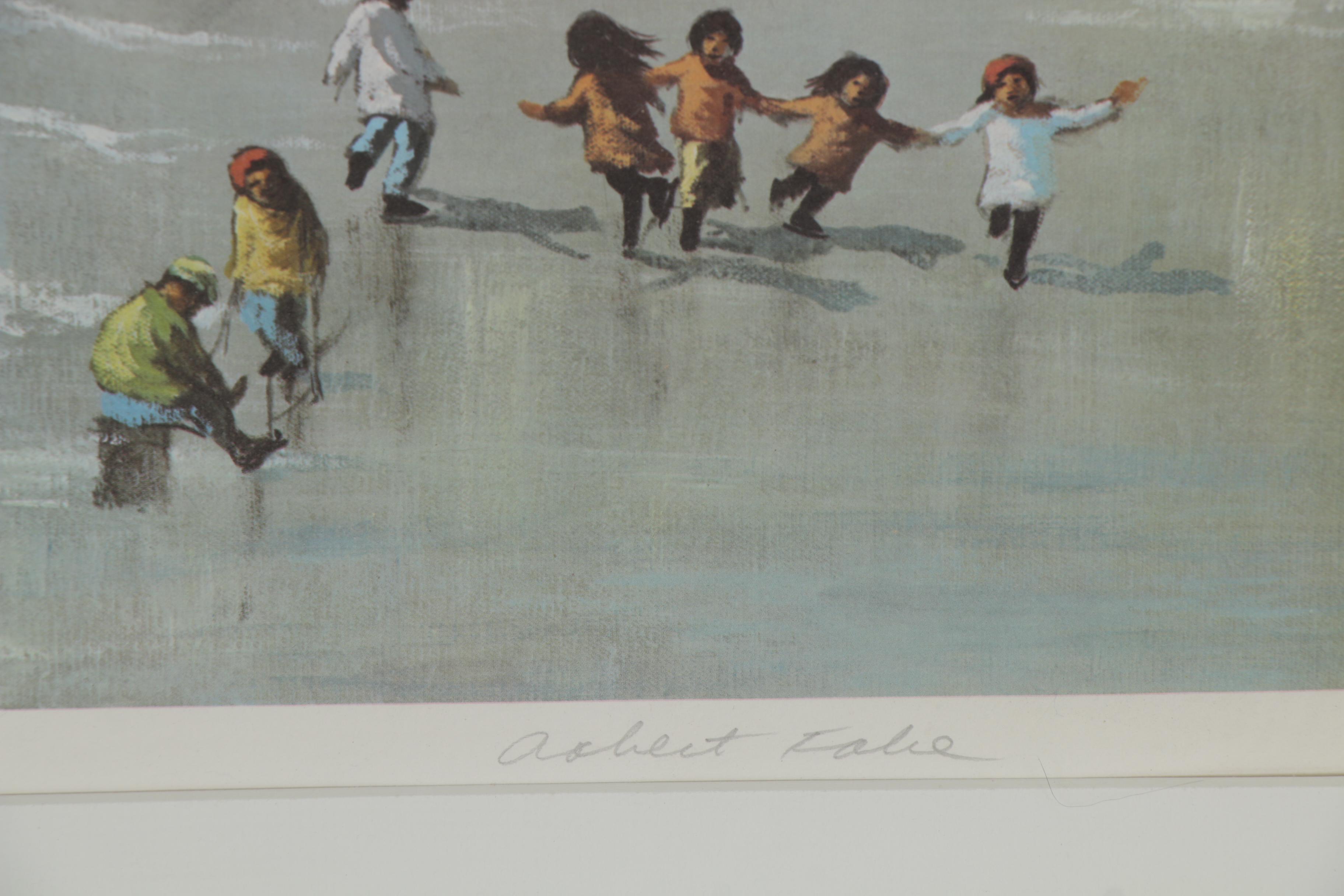 Robert Fabe Offset Lithograph "Winter Morning"