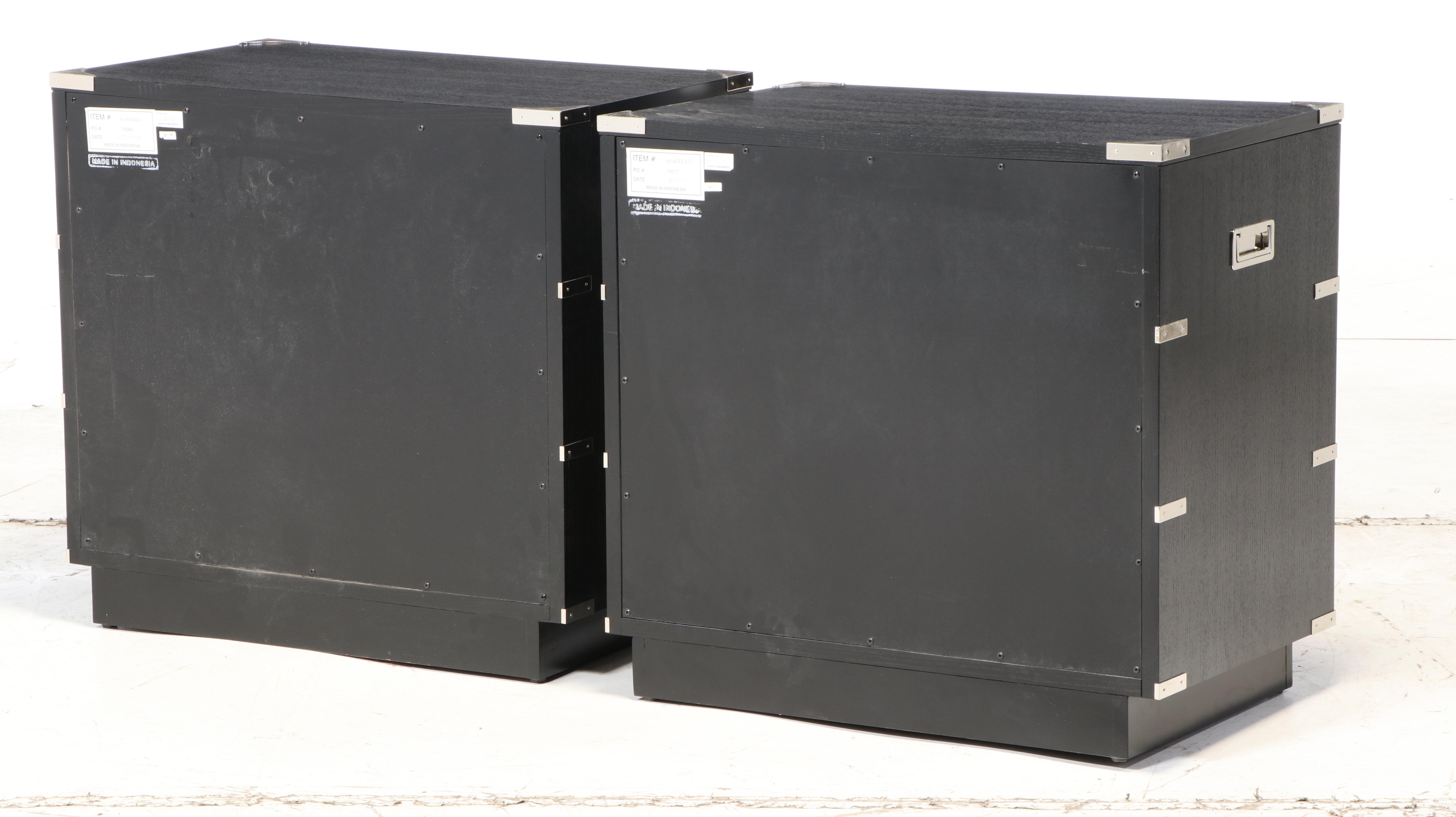 Pair of Lexington "Black Ice" Nightstands