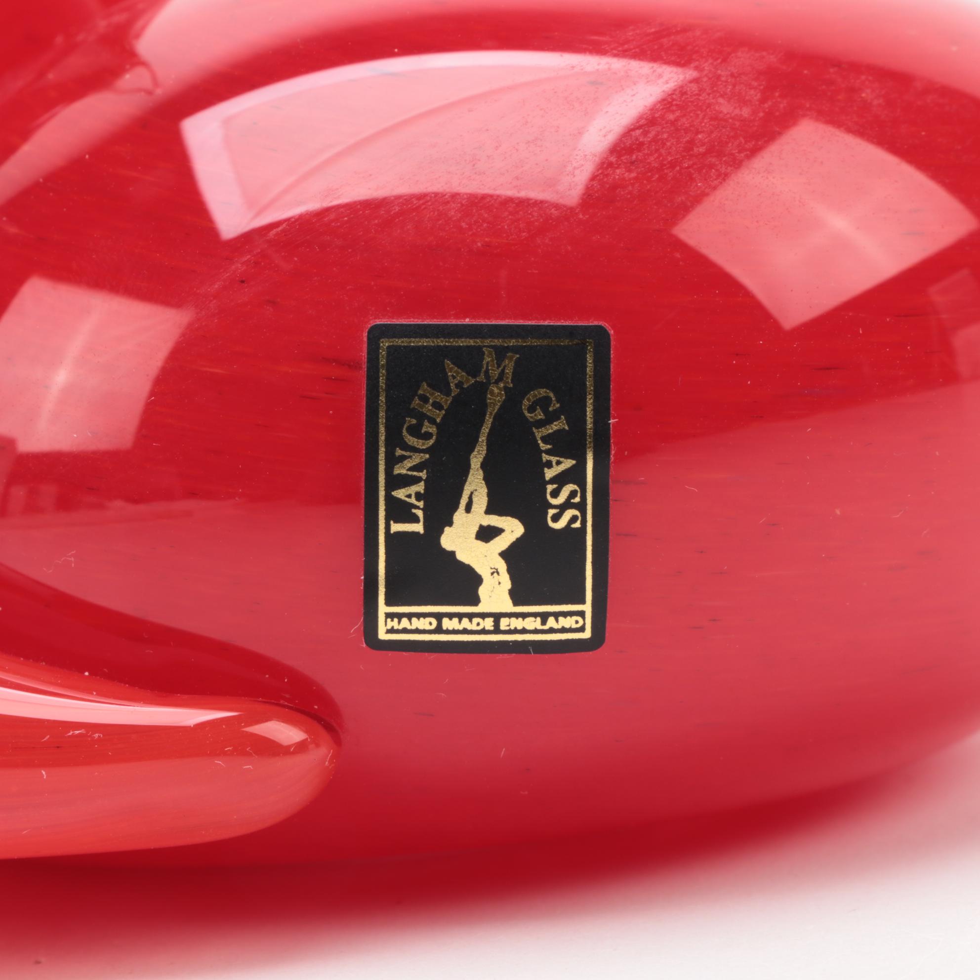 Langham Art Glass "Resting Fox" Figurine