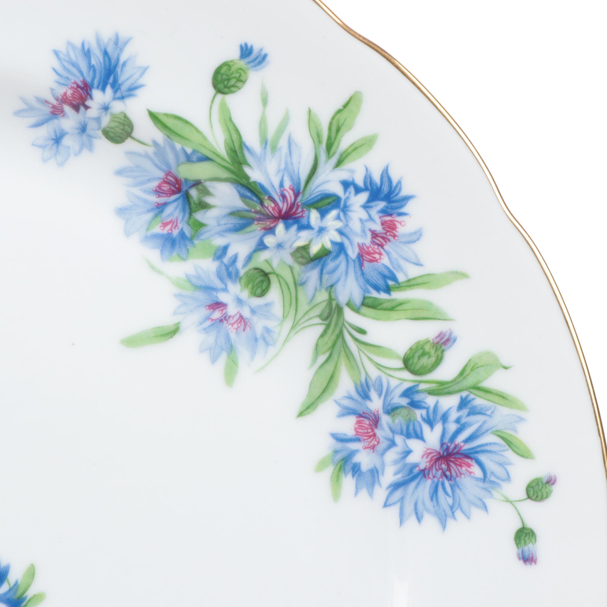 Rosetti "Meadow Belle" Hand-Painted Porcelain Round Chop Plates
