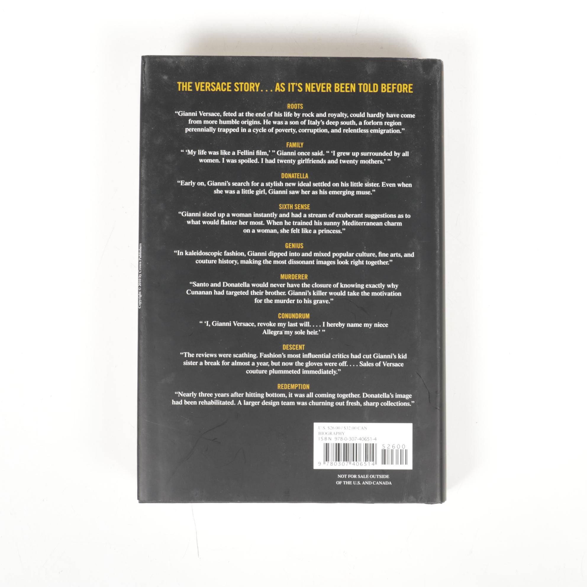 Gianni Versace "Do not disturb," 1996, and Deborah Ball "House of Versace," 2010