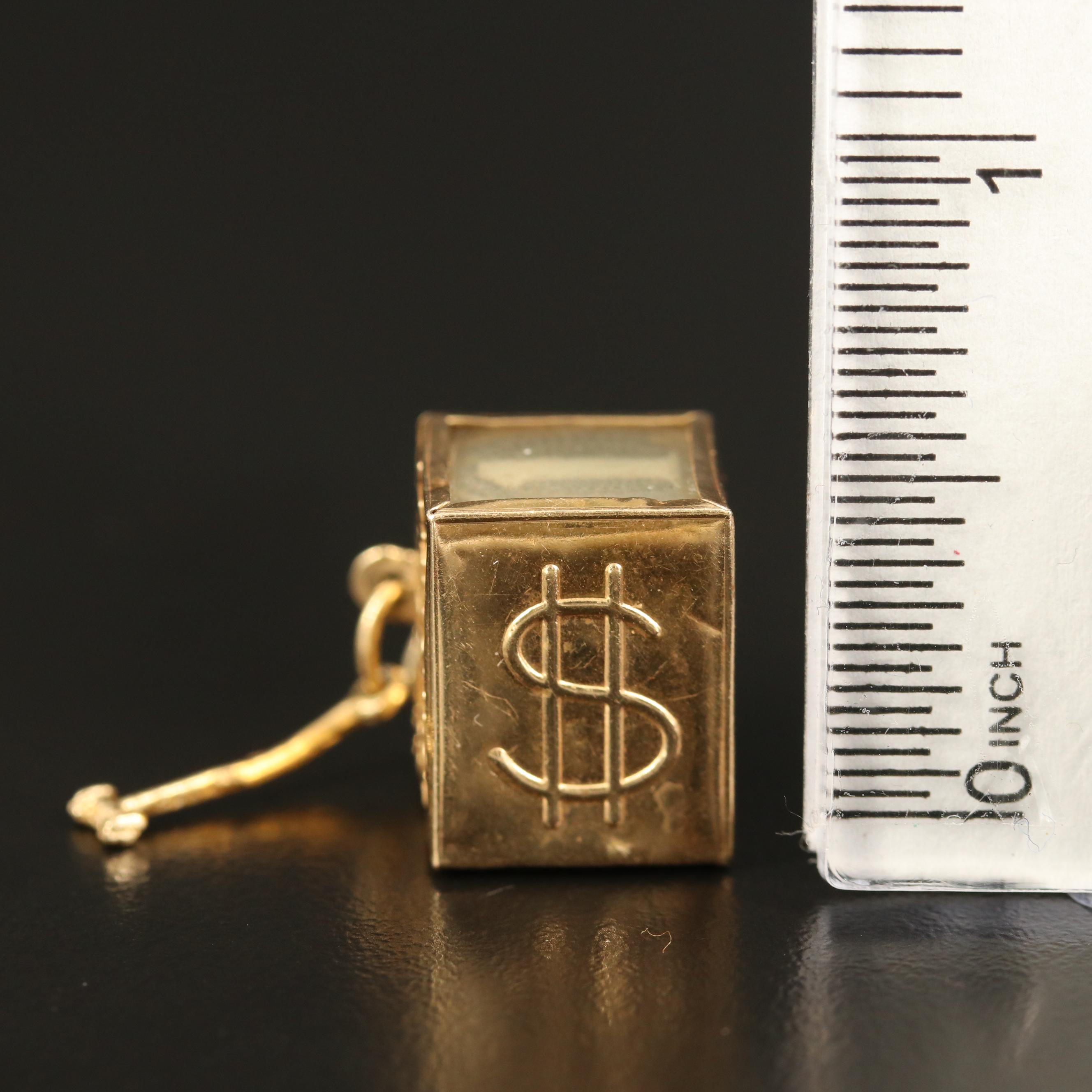 Vintage 14K Mad Money Charm