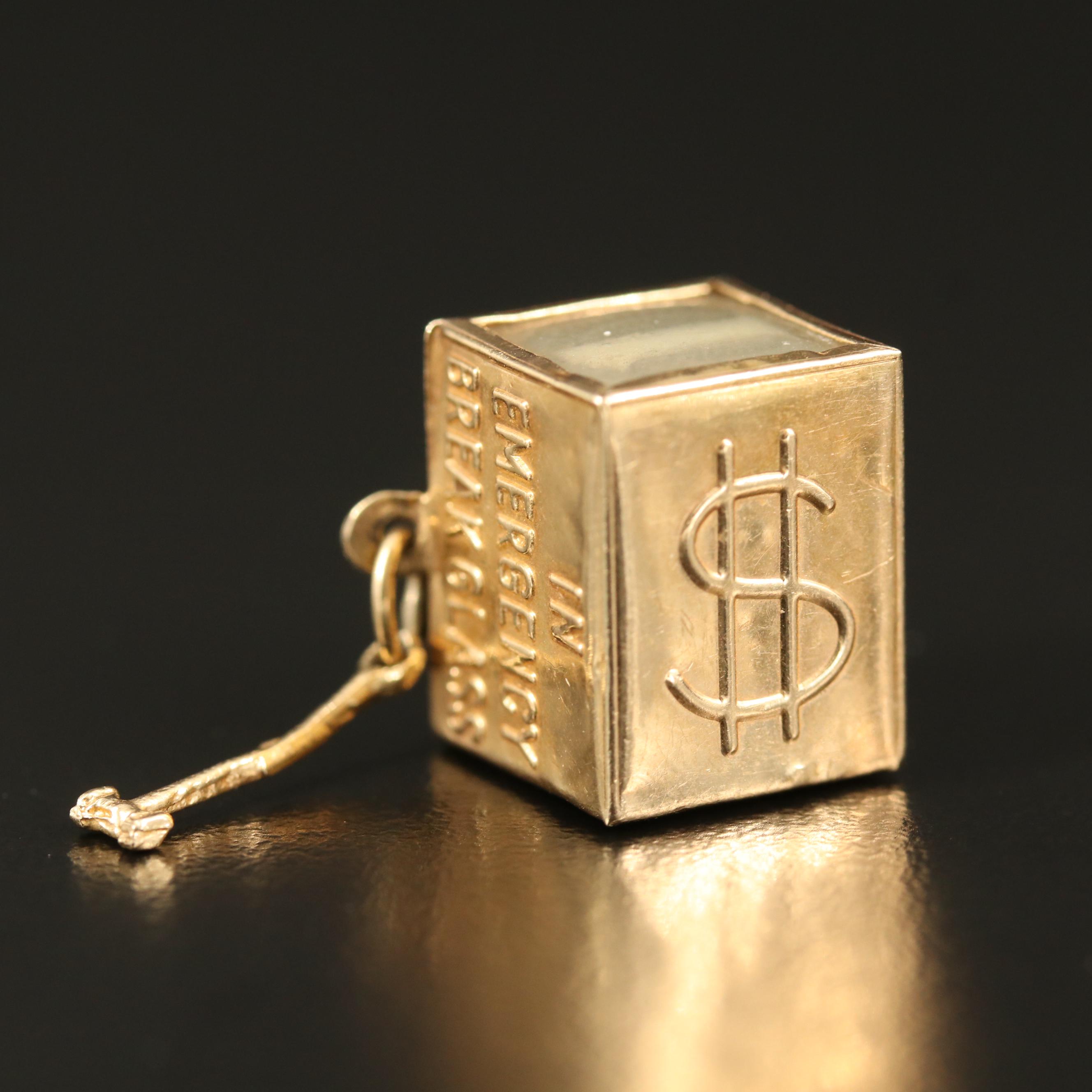 Vintage 14K Mad Money Charm