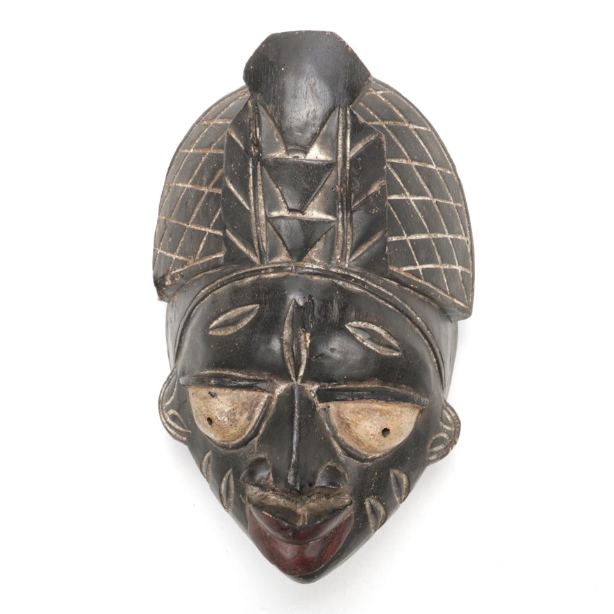 Yoruba "Gelede" Style Decorative Wood Mask, Nigeria