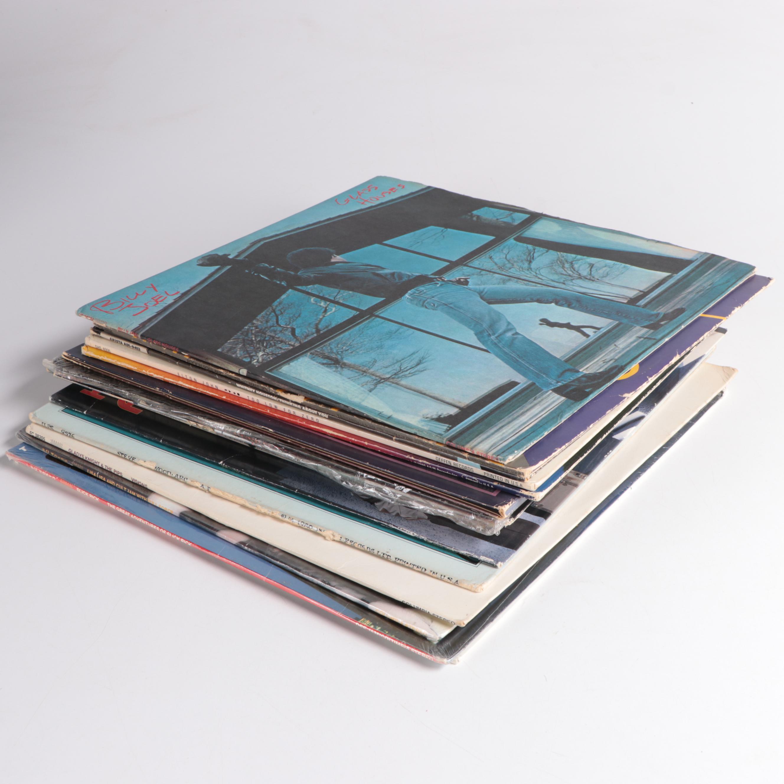 Whitney Houston, Elton John, Billy Joel and Other Vinyl Records