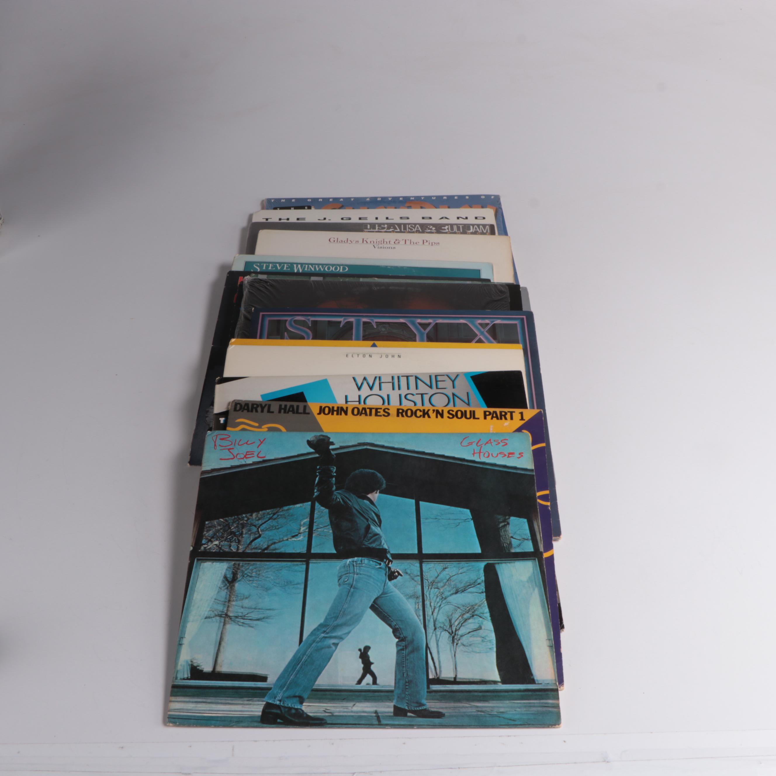 Whitney Houston, Elton John, Billy Joel and Other Vinyl Records