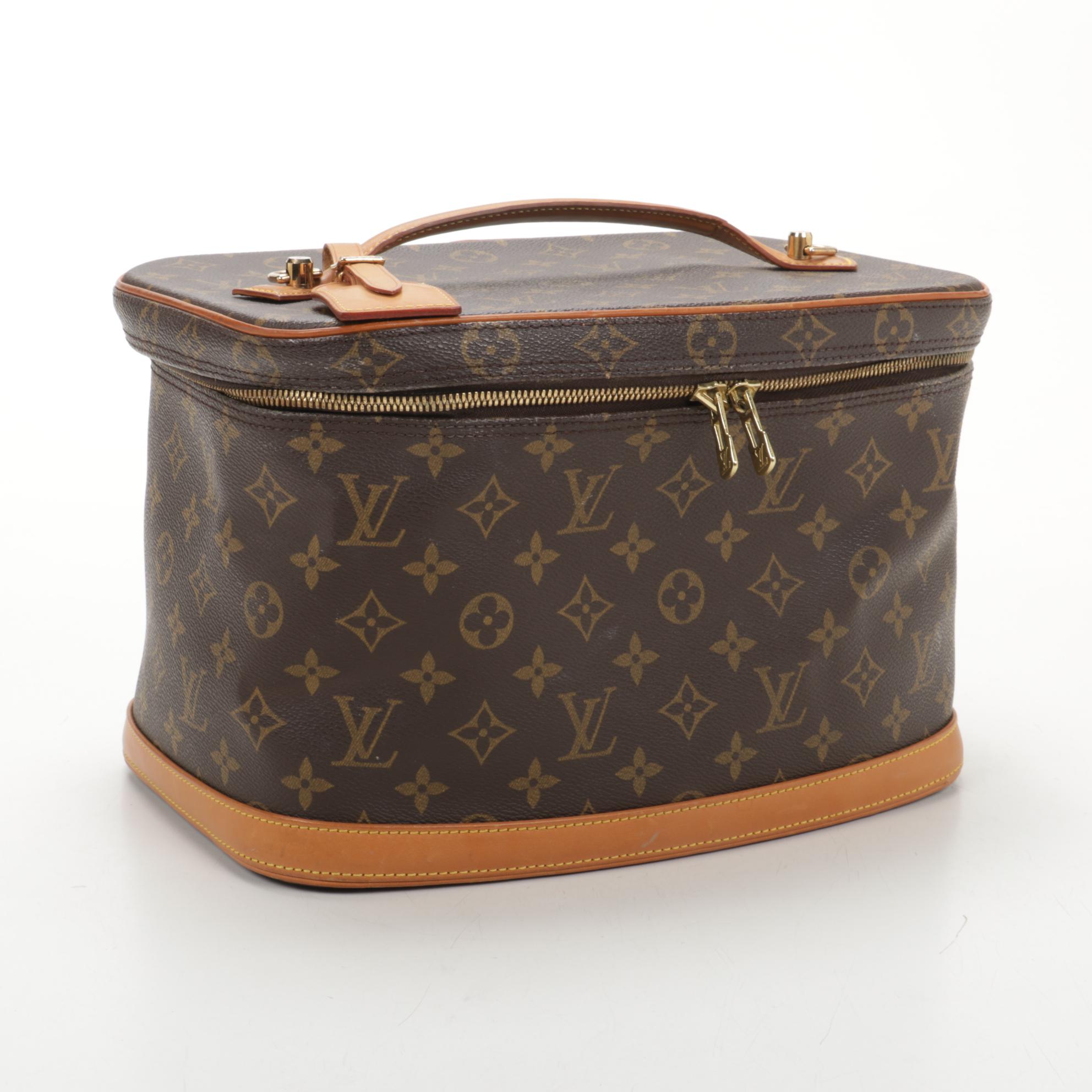 Louis Vuitton Nice Vanity Case in Monogram Canvas and Vachetta Leather