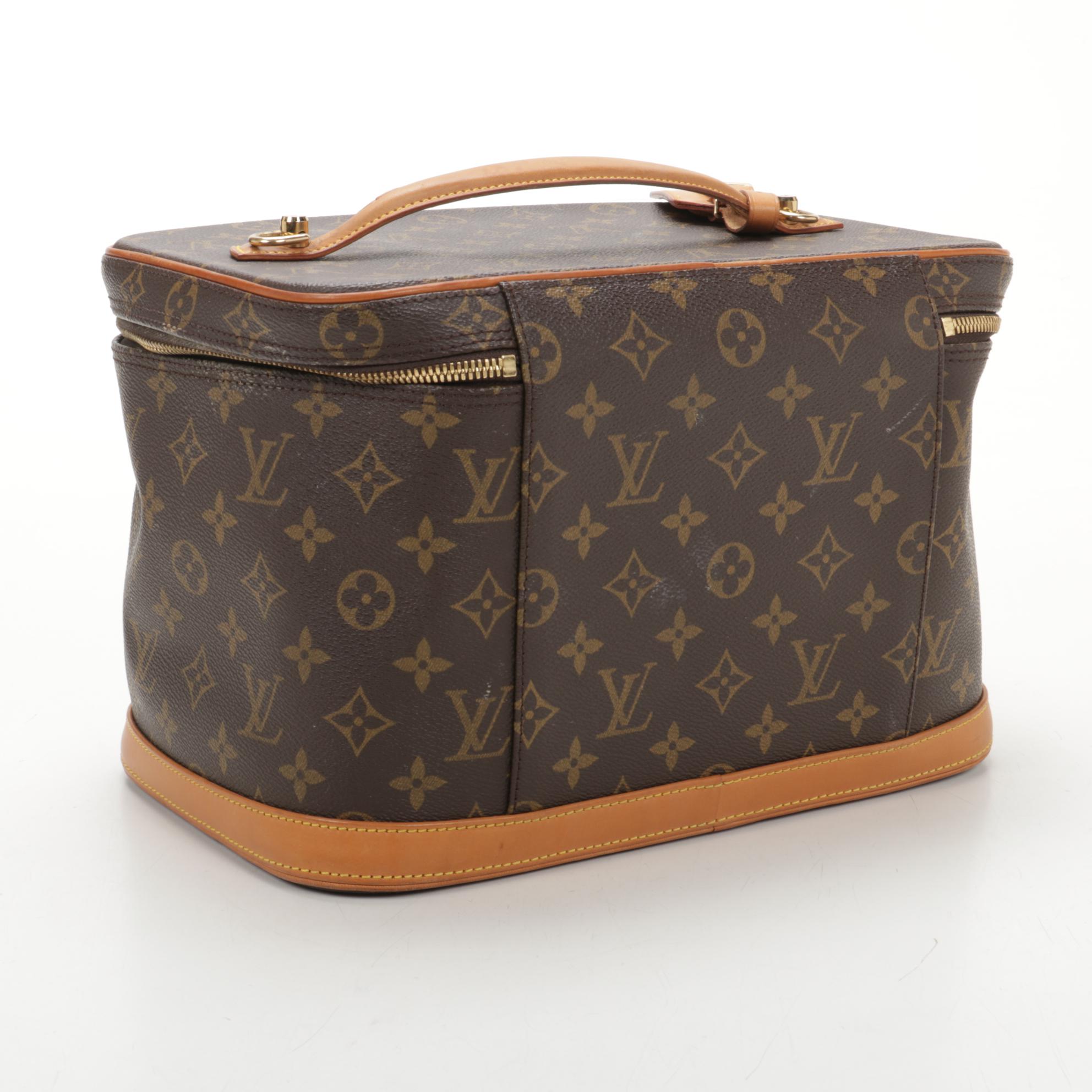 Louis Vuitton Nice Vanity Case in Monogram Canvas and Vachetta Leather