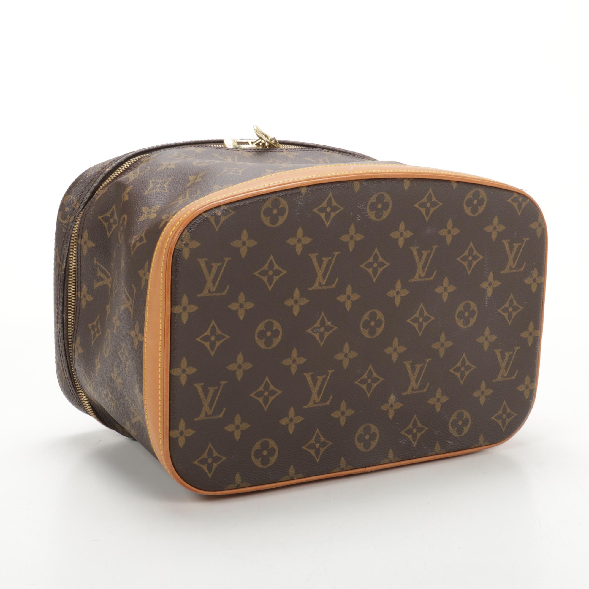 Louis Vuitton Nice Vanity Case in Monogram Canvas and Vachetta Leather