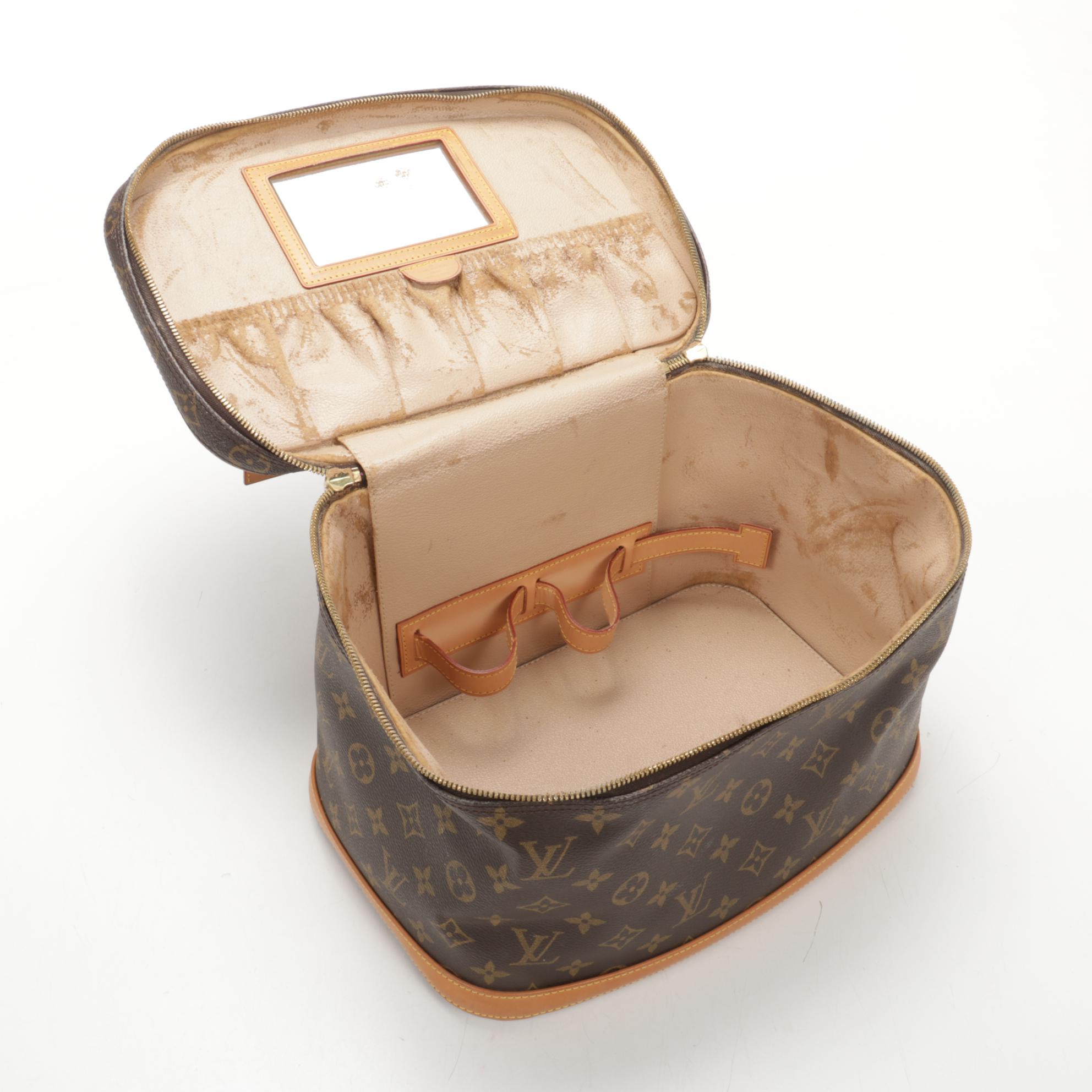 Louis Vuitton Nice Vanity Case in Monogram Canvas and Vachetta Leather