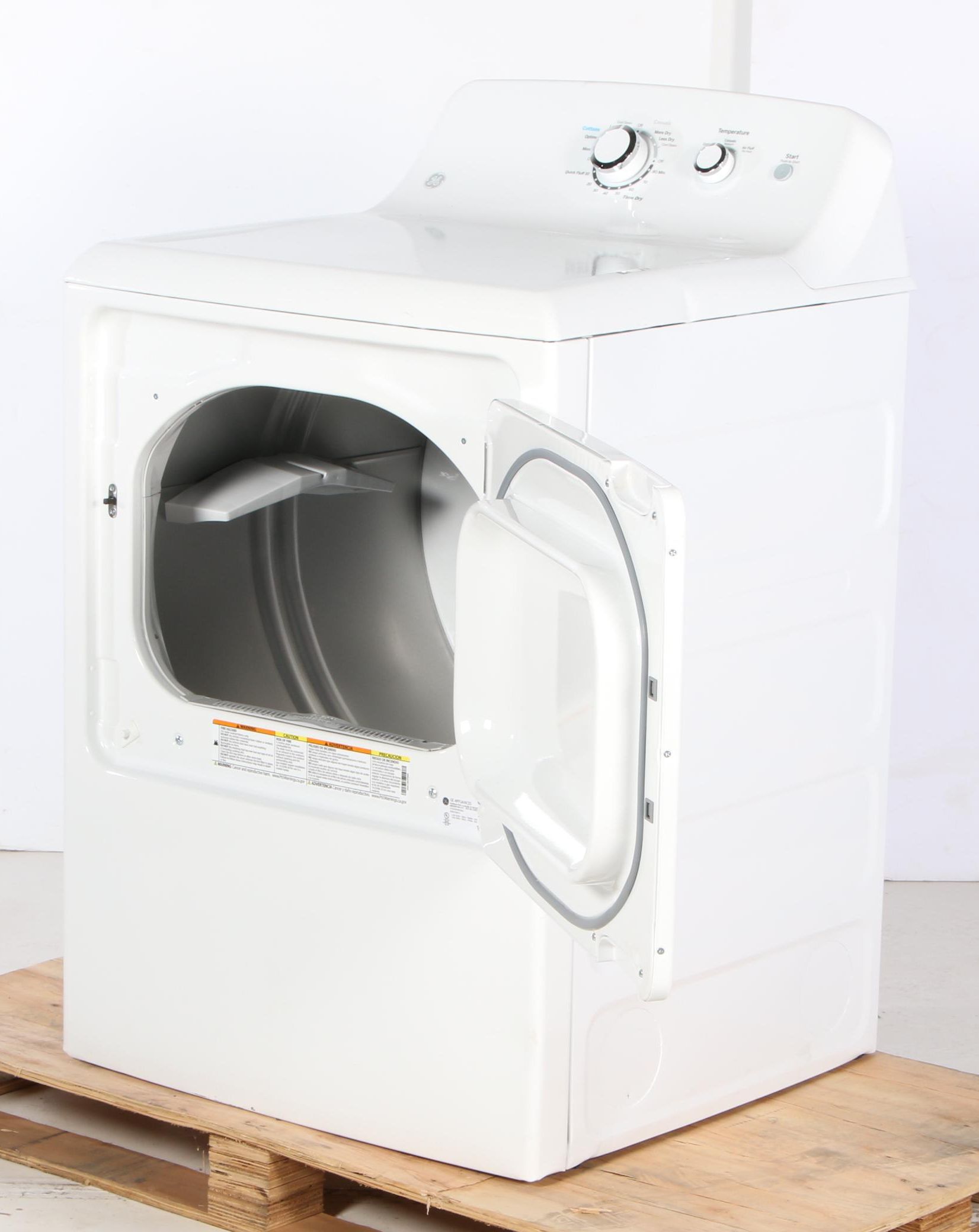GE White 7.2 Cu. Ft. 3-Cycle Electric Dryer