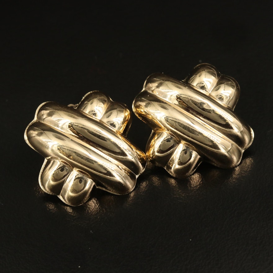 14K Gold Knot Earrings