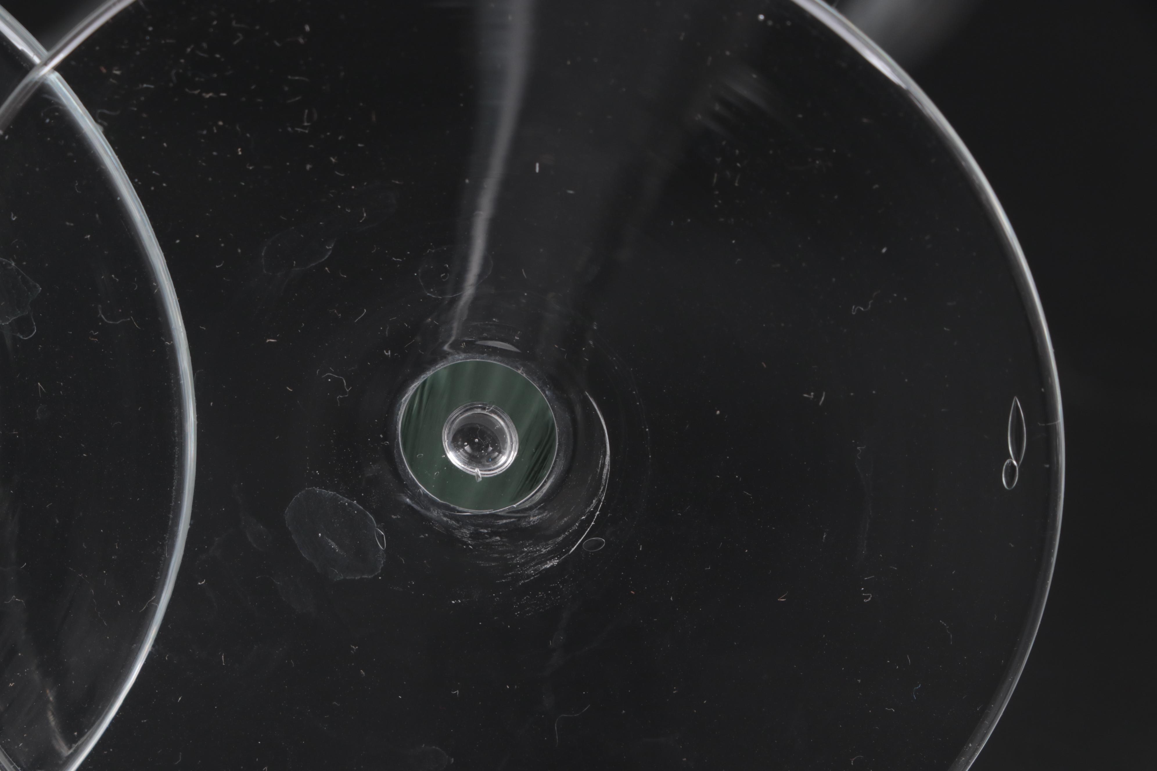 Stuart "Iona" Air Twist Cordial Glasses with Hollow Stem Champagne Flutes