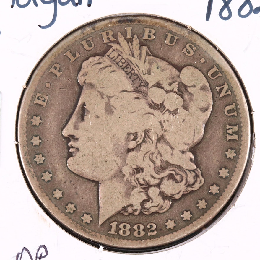 1882-CC Morgan Silver Dollar