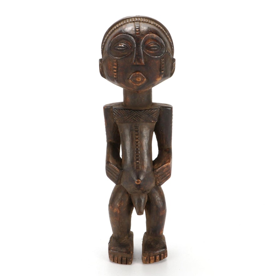 Tabwa Style Wood Figure, Central Africa