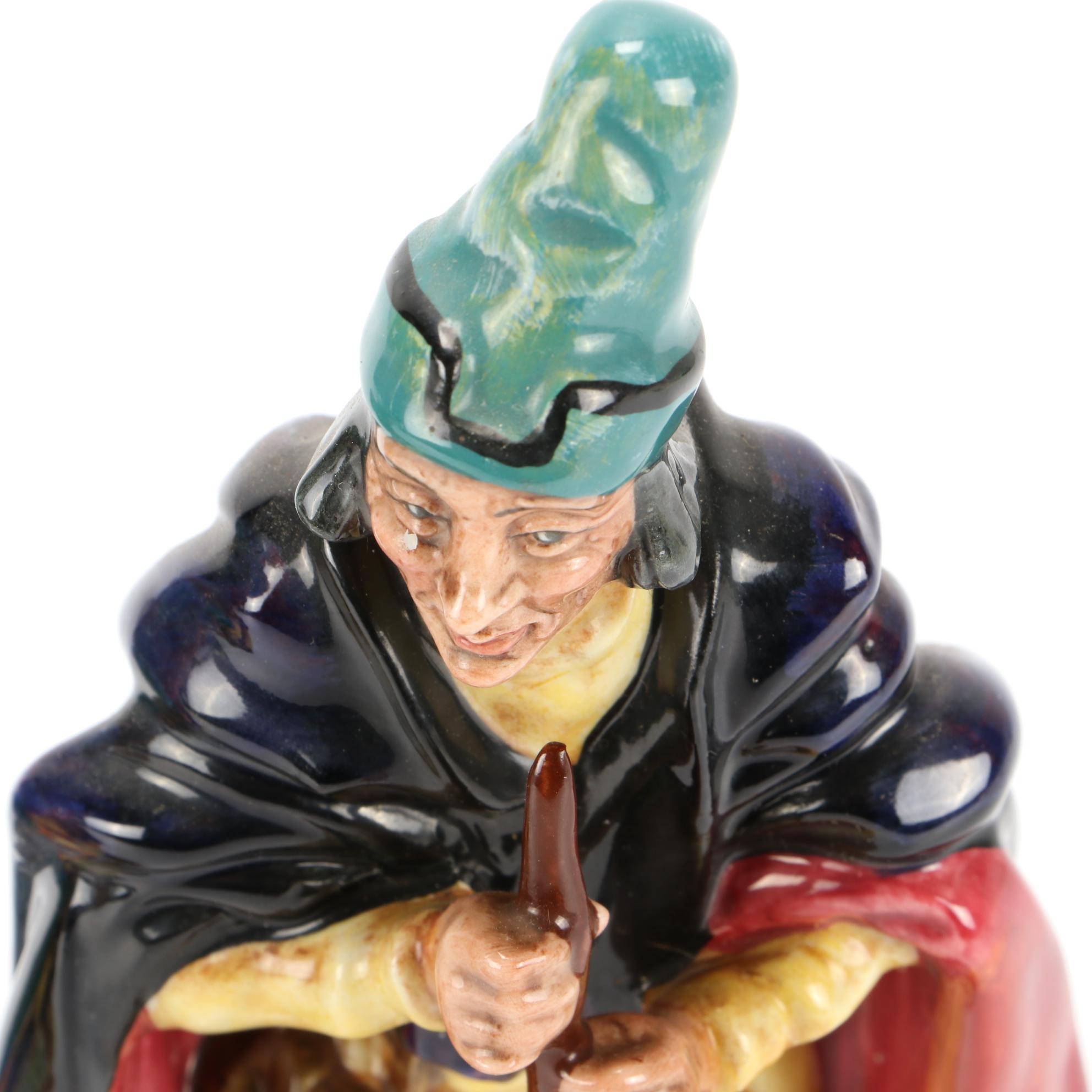 Royal Doulton "The Mask Seller" and "The Pied Piper" Earthenware Figurines