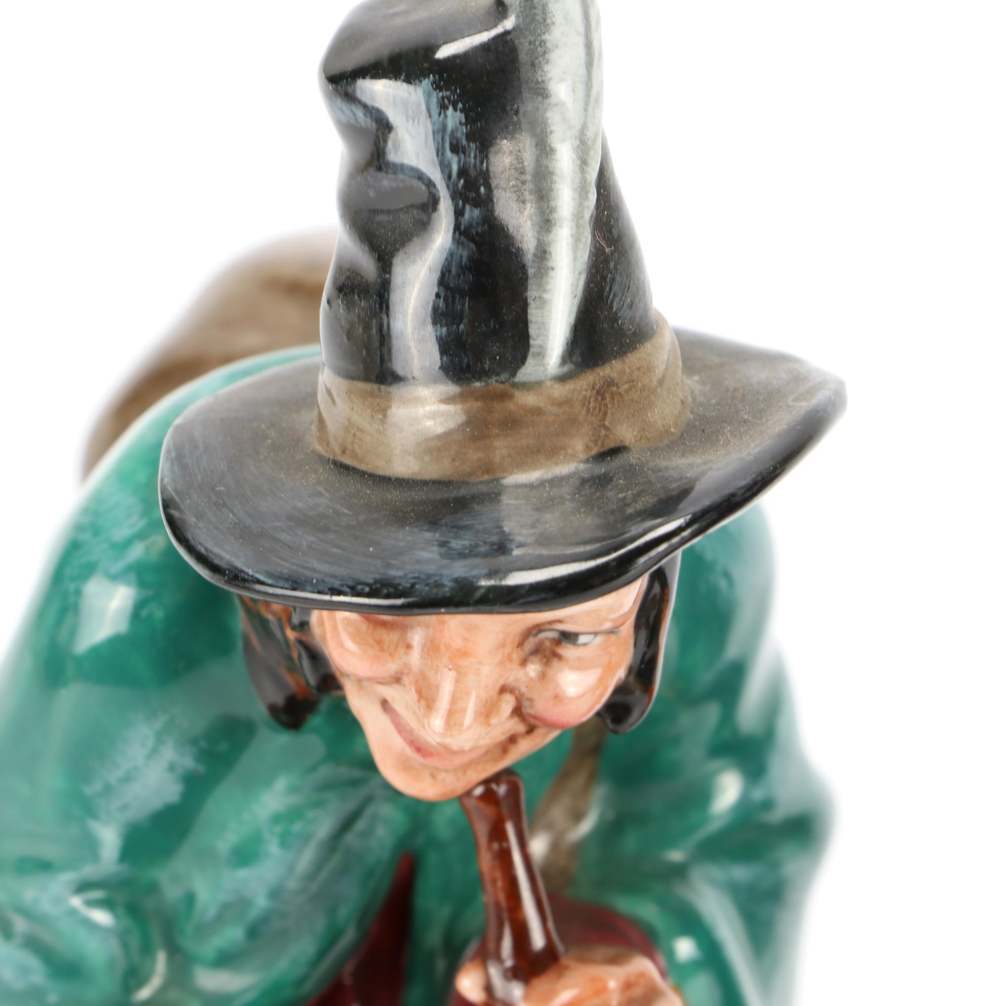 Royal Doulton "The Mask Seller" and "The Pied Piper" Earthenware Figurines