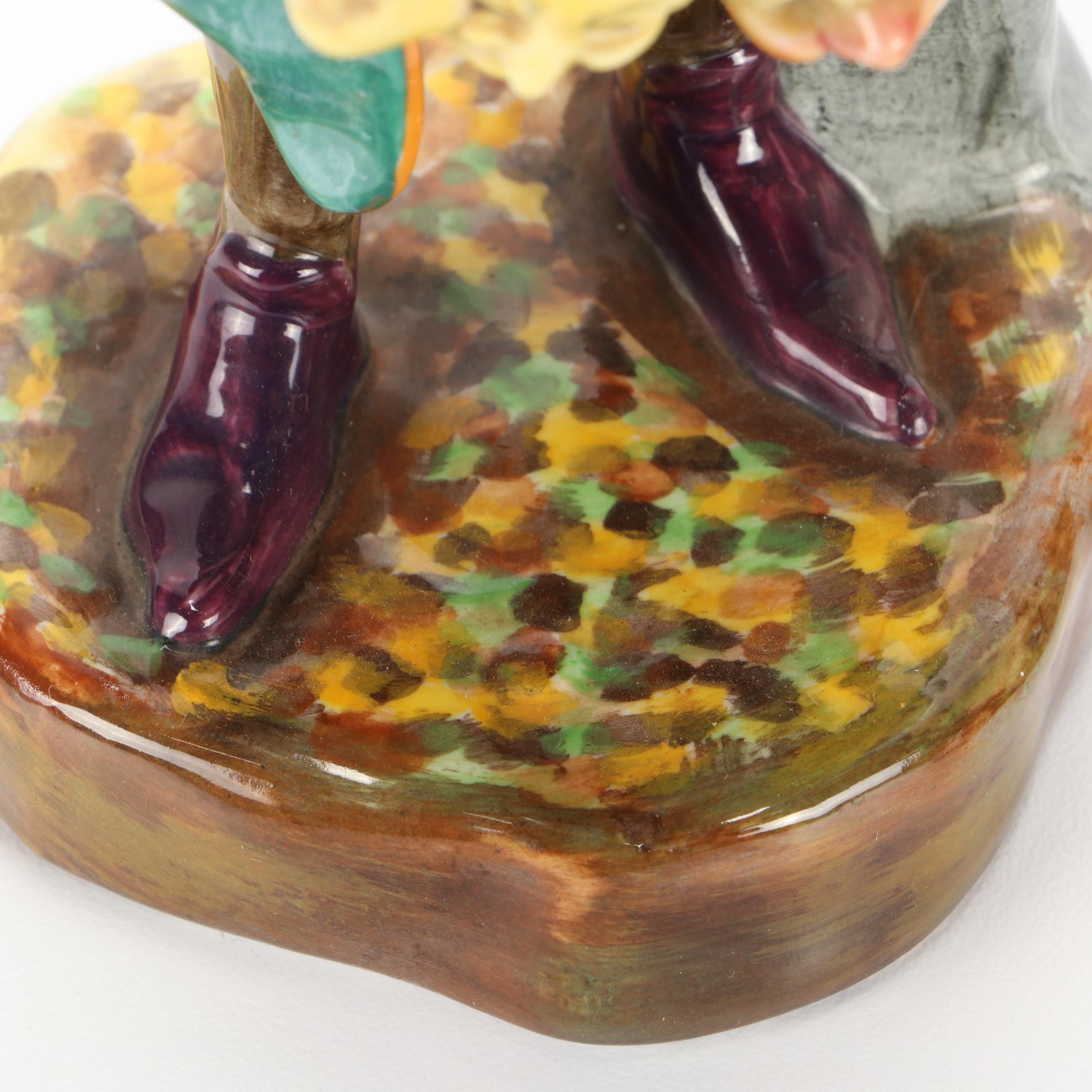 Royal Doulton "The Mask Seller" and "The Pied Piper" Earthenware Figurines