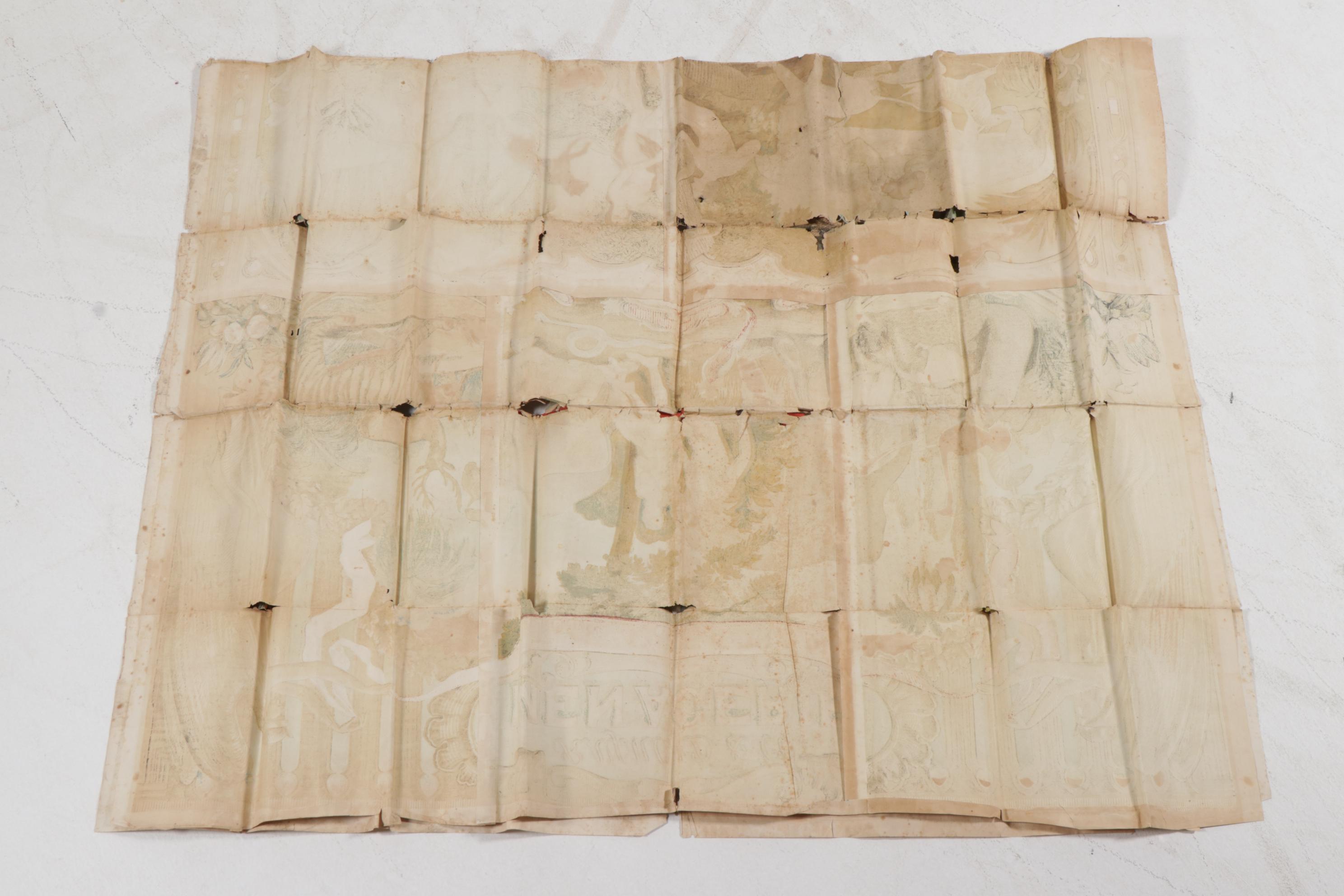 Large-Scale Raymond & Co Menagerie Color Lithograph Poster, 1850