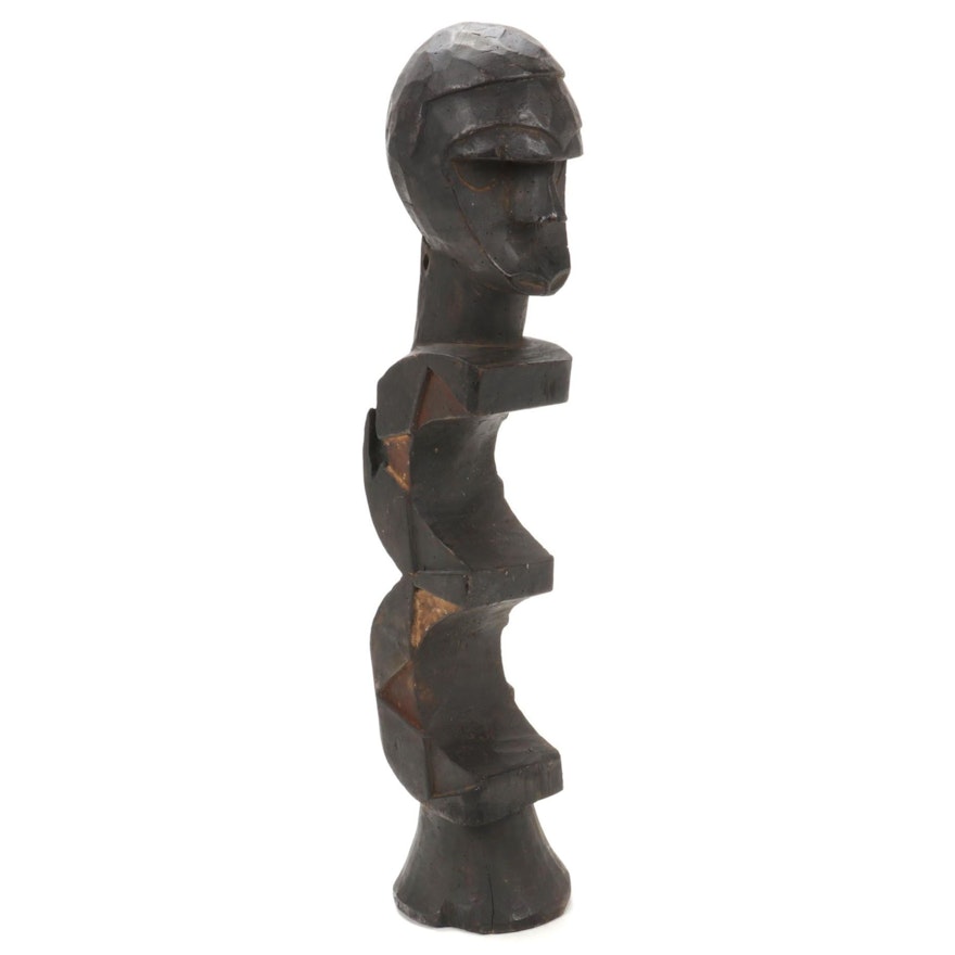 Eket Style Abstract Wooden Figure, Nigeria