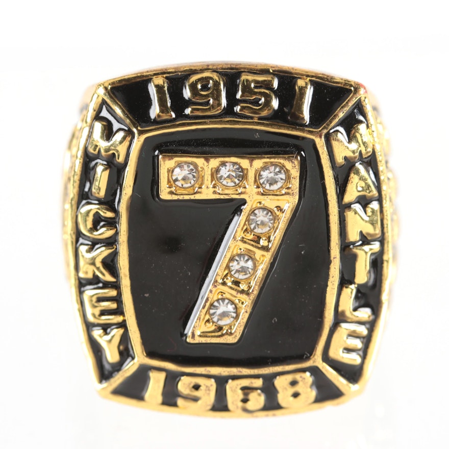 Replica Mickey Mantle New York Yankees Souvenir "536 Home Runs" Retirement Ring