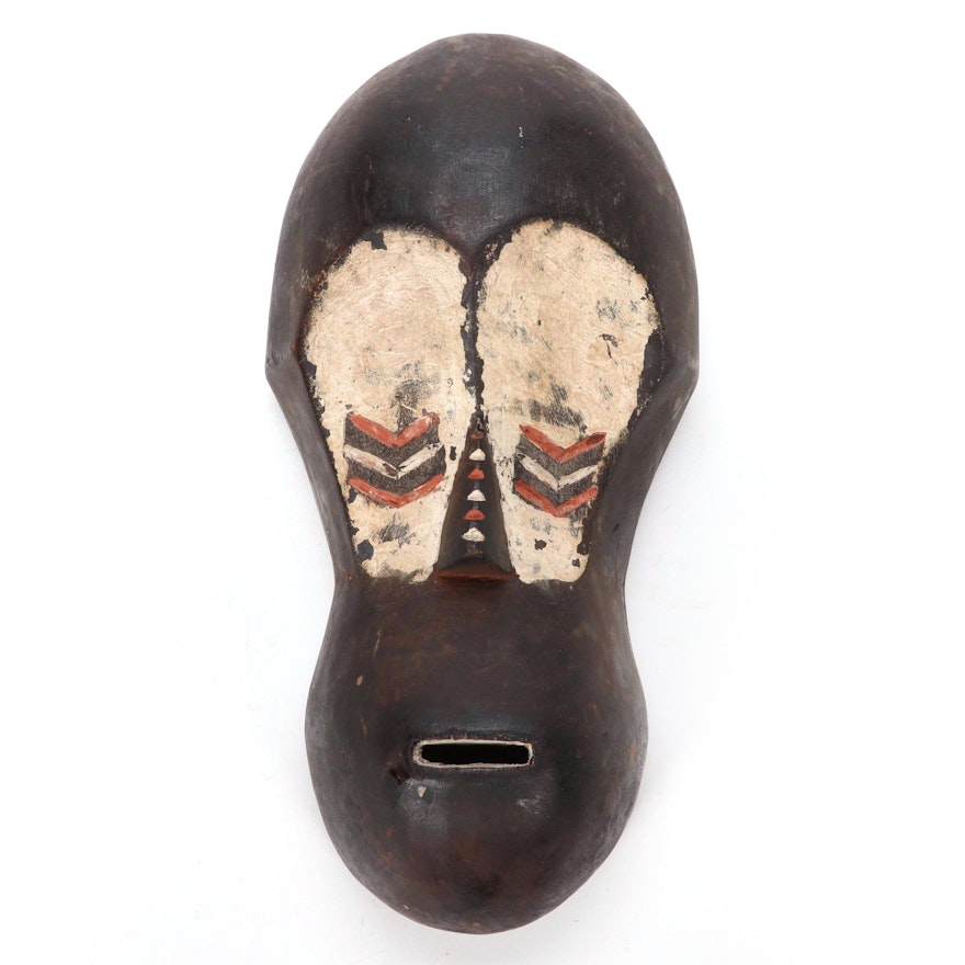 Mbaka Inspired Carved Wood Mask, Central Africa