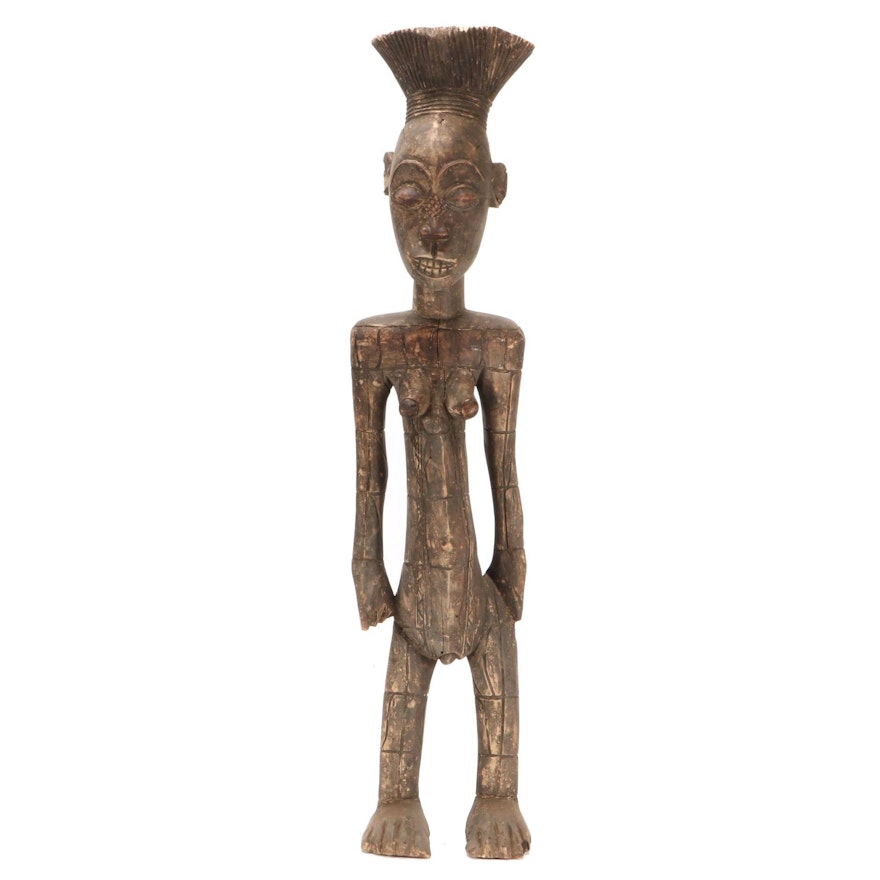 Mangbetu Style Handcrafted Wood Figure, Central Sudan