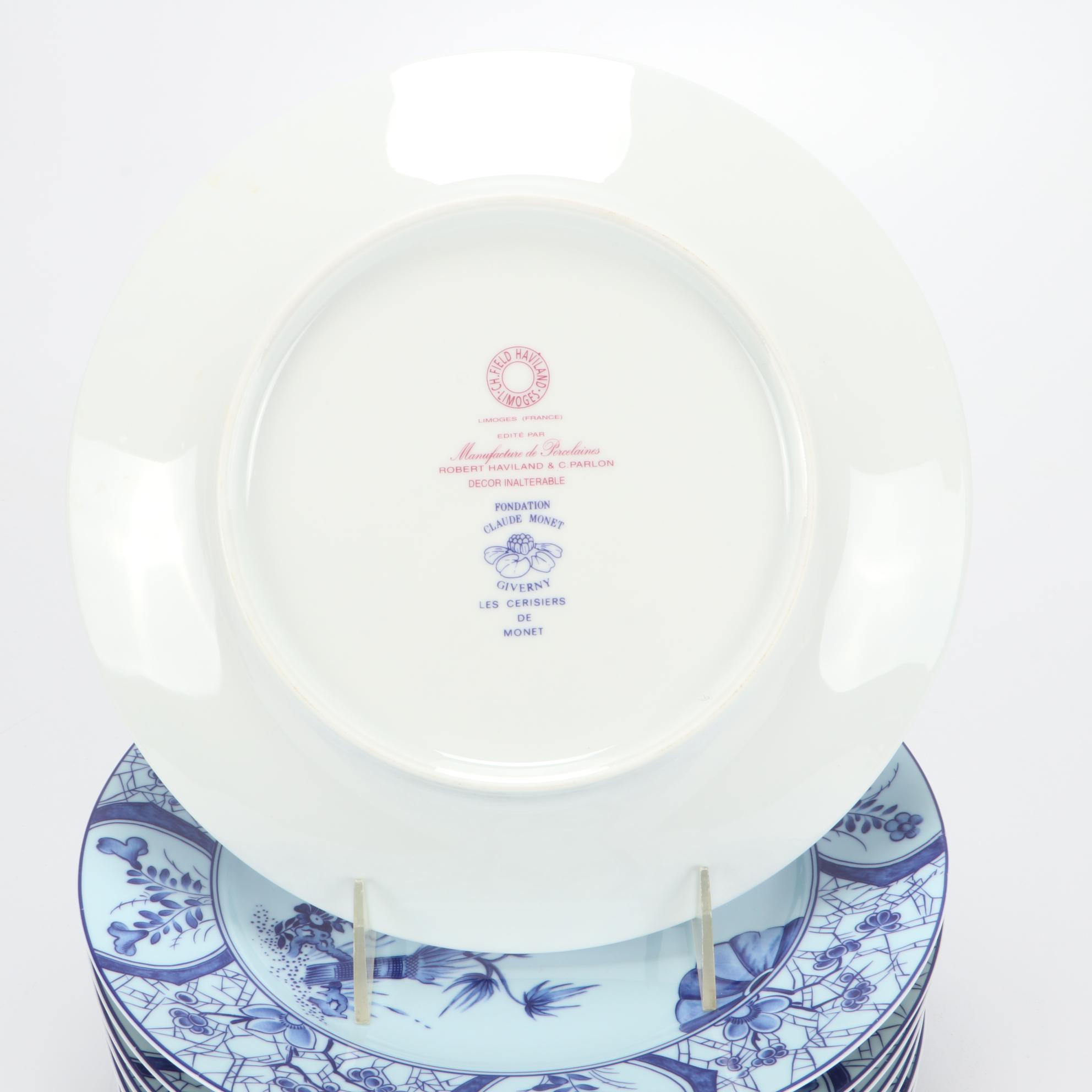 Robert Haviland & C. Parlon "Claude Monet Giverny" Limoges Plates